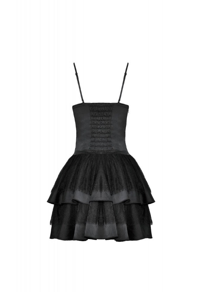 Dark In Love - Black Pink Doll Frilly - Dress | Women-Image