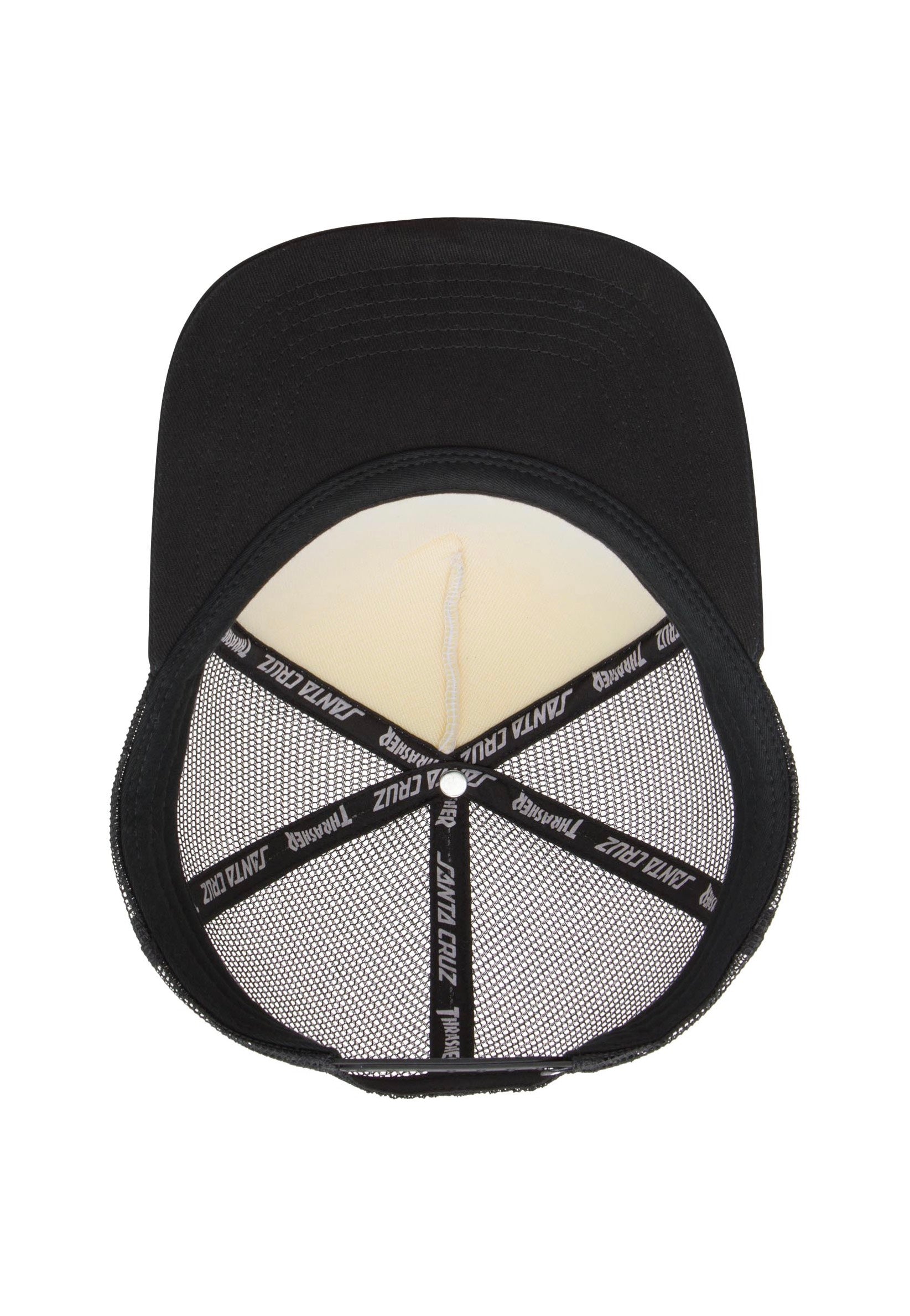 Thrasher x Santa Cruz - Screaming Logo Mesh White/Black - Cap | Neutral-Image