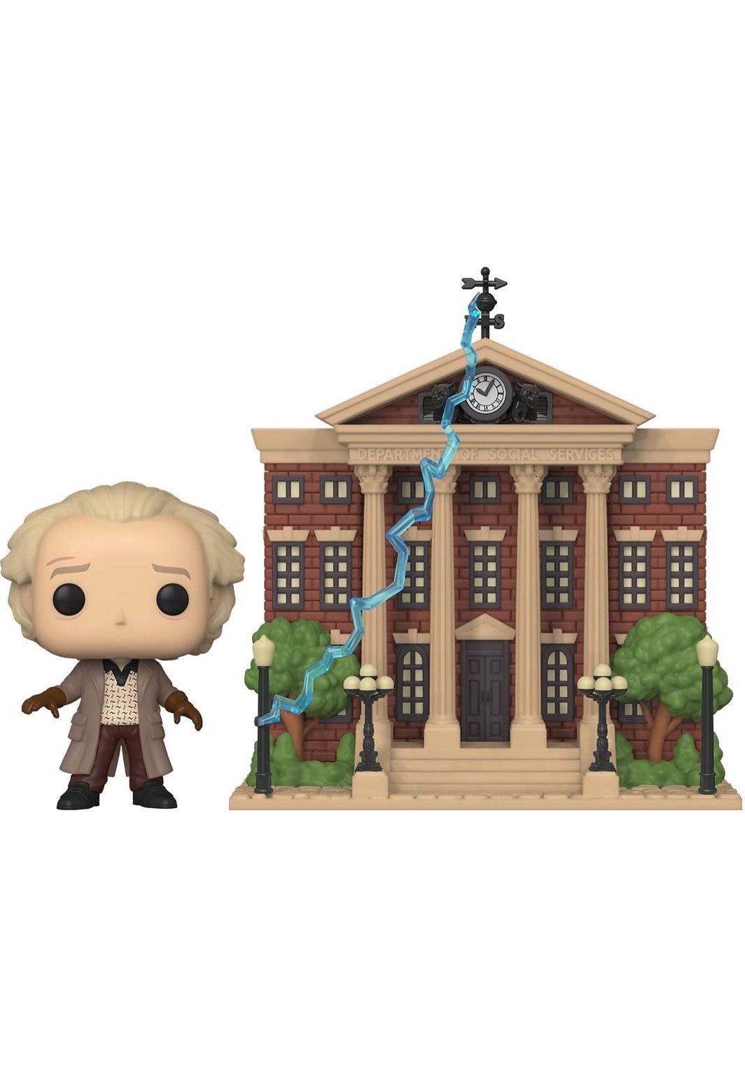 Back To The Future - Doc w/ Clock Tower POP! Deluxe - Funko Pop | Neutral-Image