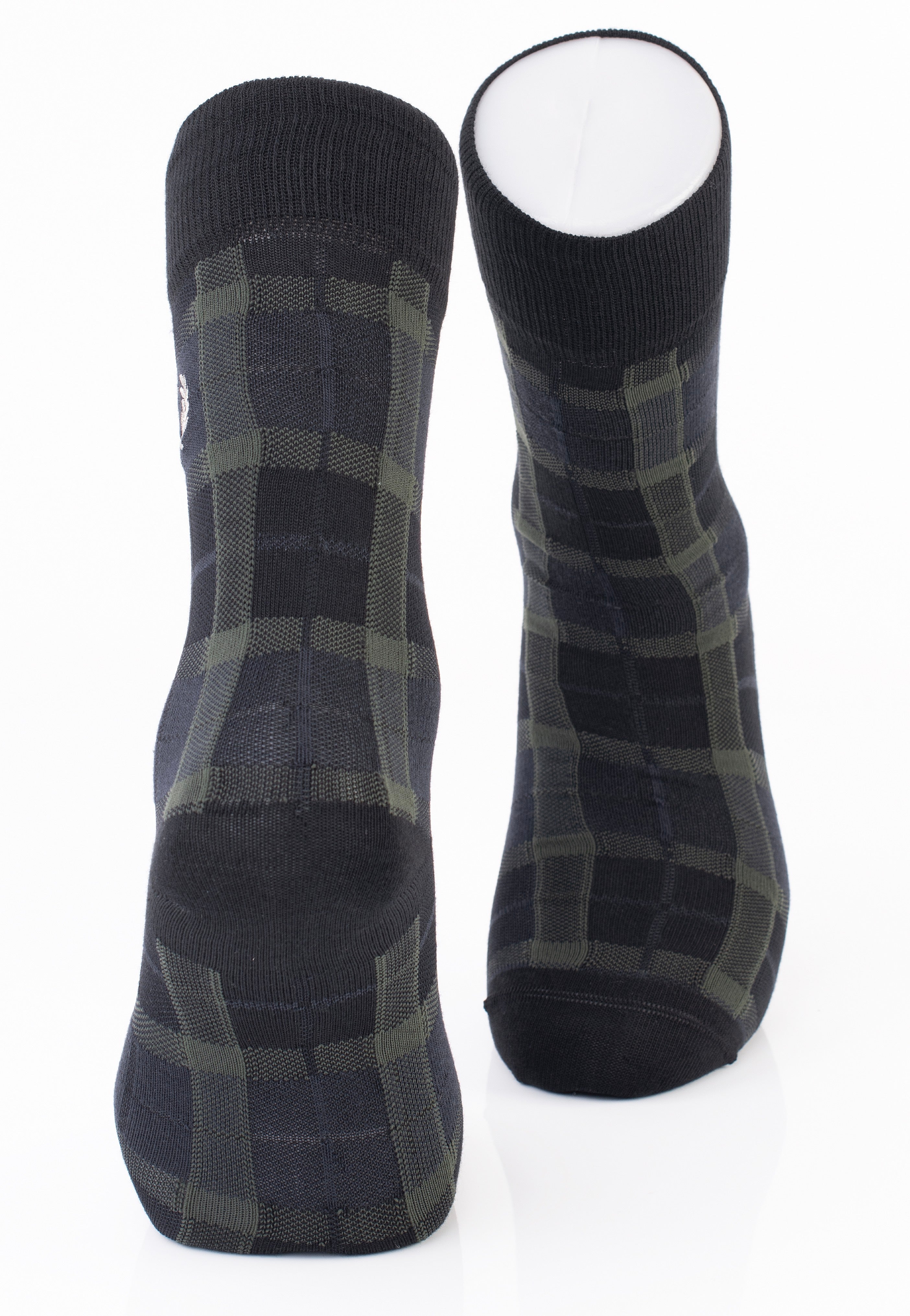 Fred Perry - Tartan Field Green/Light Oyster - Socks | Neutral-Image