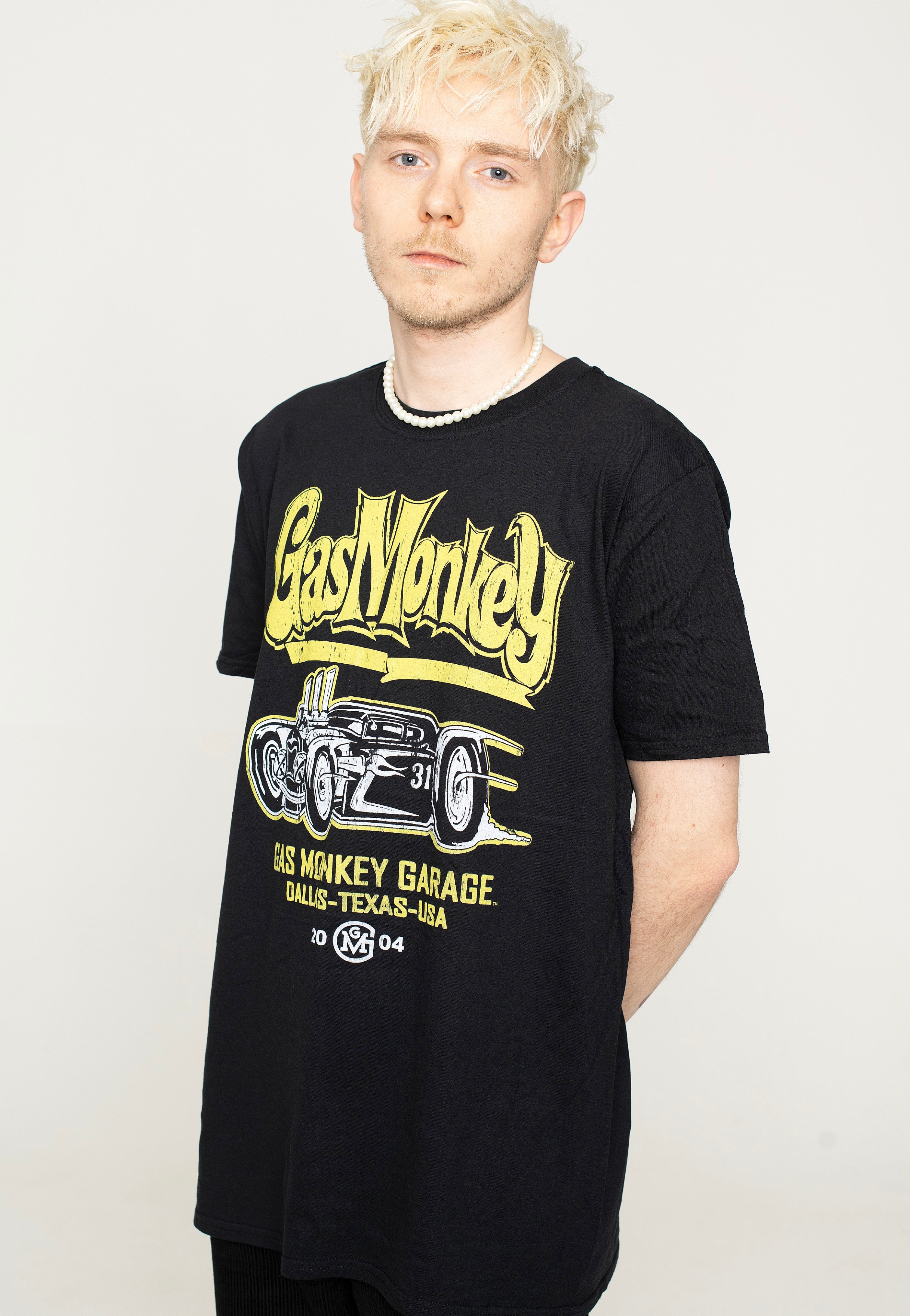 Gas Monkey Garage - Yellow Hot Rod - T-Shirt | Men-Image