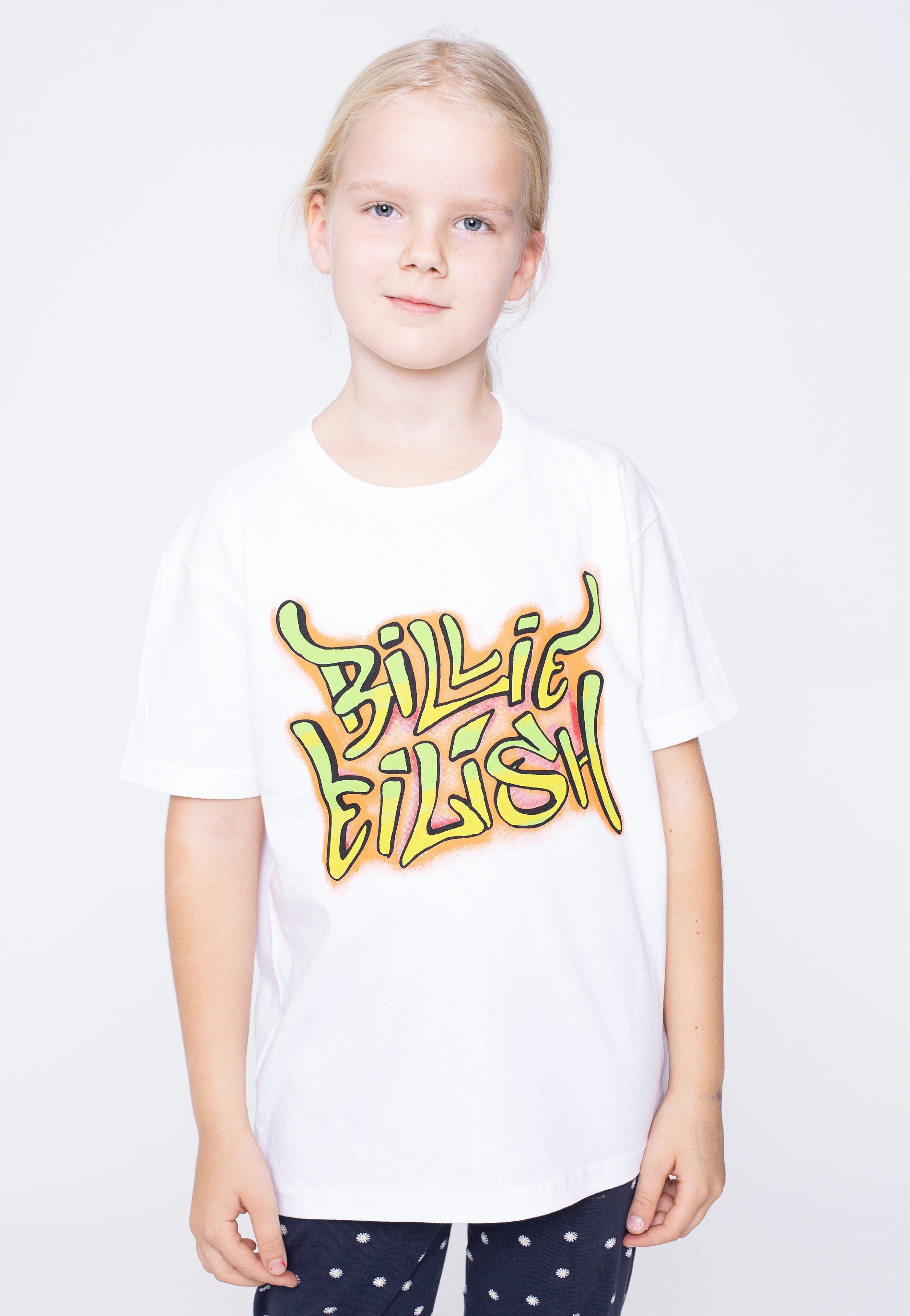 Billie Eilish - Graffiti Kids White - T-Shirt | Men-Image