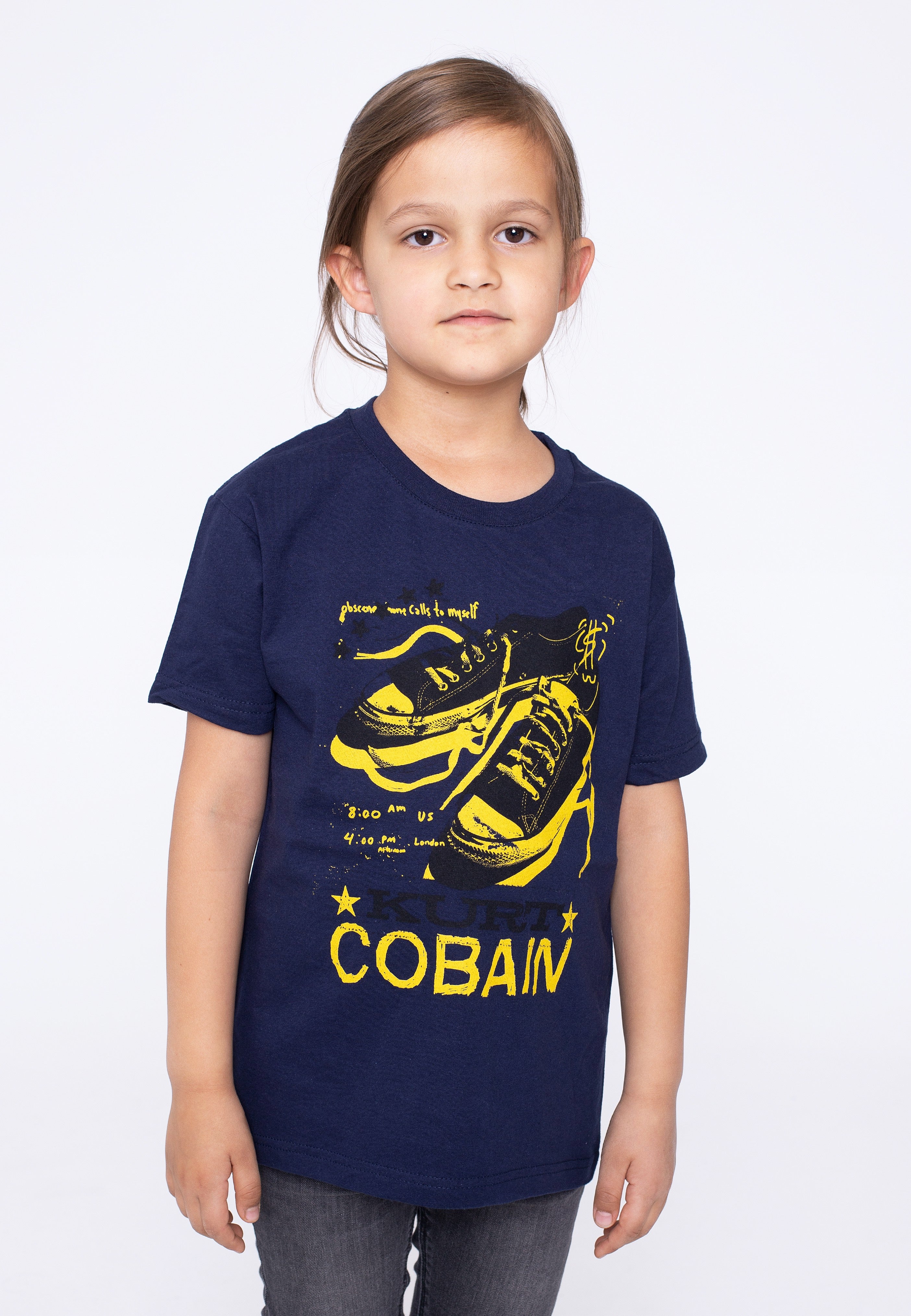 Kurt Cobain - Laces Kids Navy - T-Shirt | Men-Image