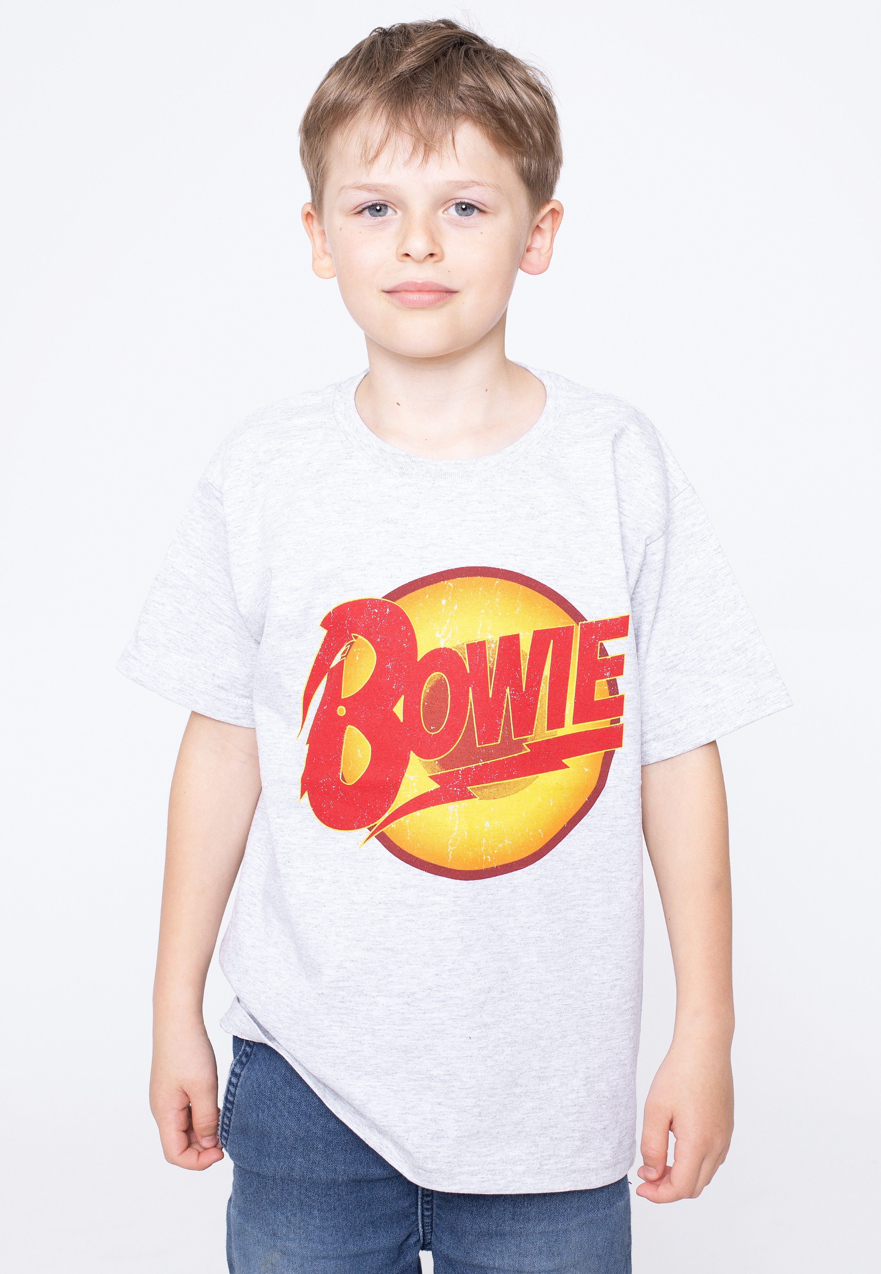 David Bowie - Vintage Diamond Dogs Logo Kids Heather - T-Shirt | Men-Image