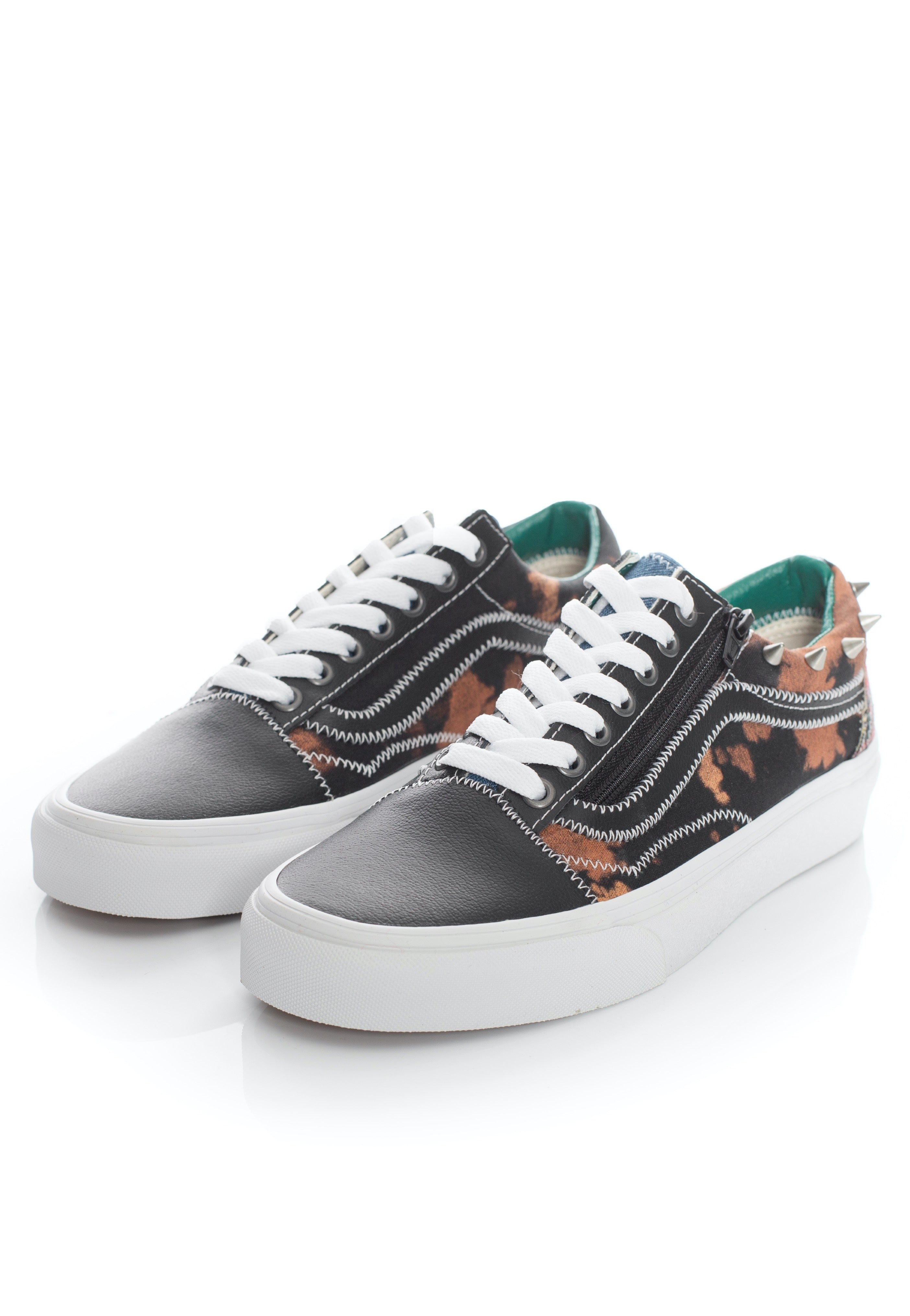 Vans - Old Skool Zip Tartan Daze Multi/Acid Dye - Girl Shoes | Women-Image