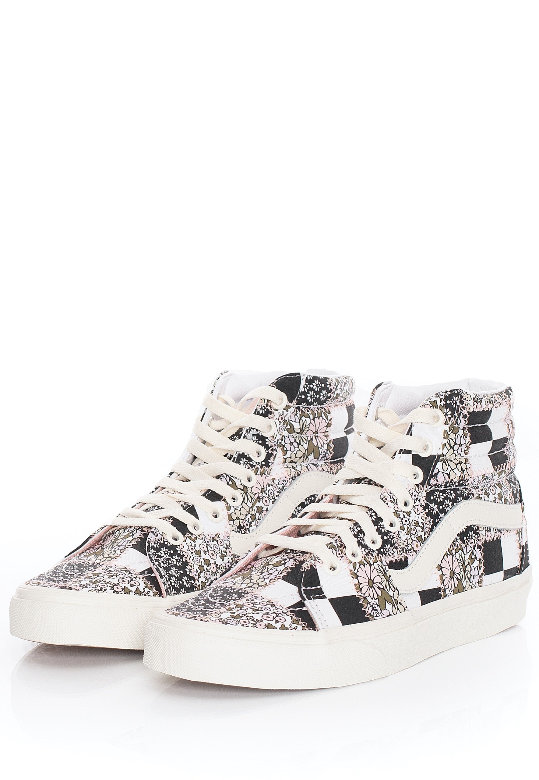 Vans - SK8 Hi Patchwork Floral Multi/Marshmallow - Girl Shoes | Women-Image