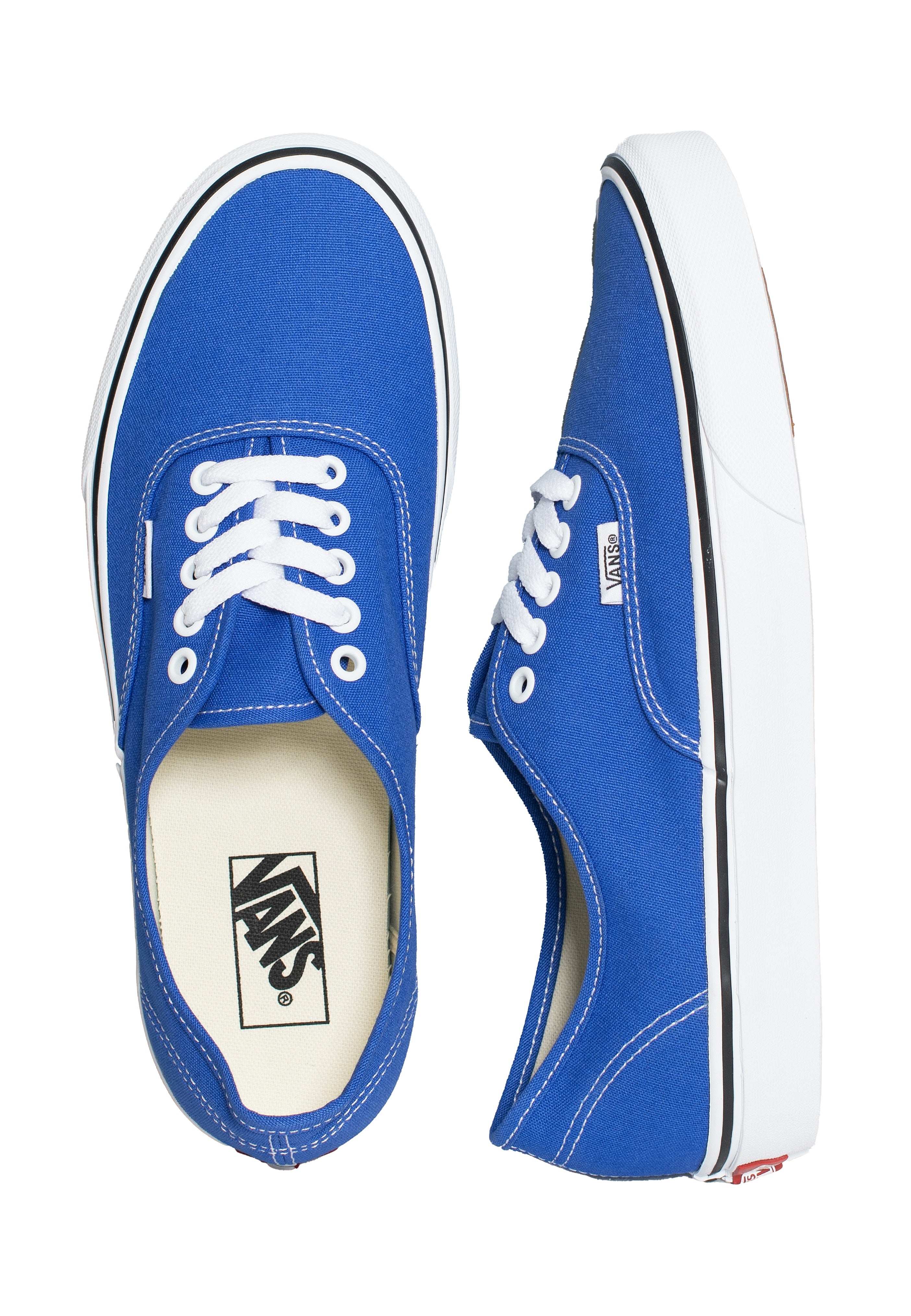 Blue and white vans shoes online