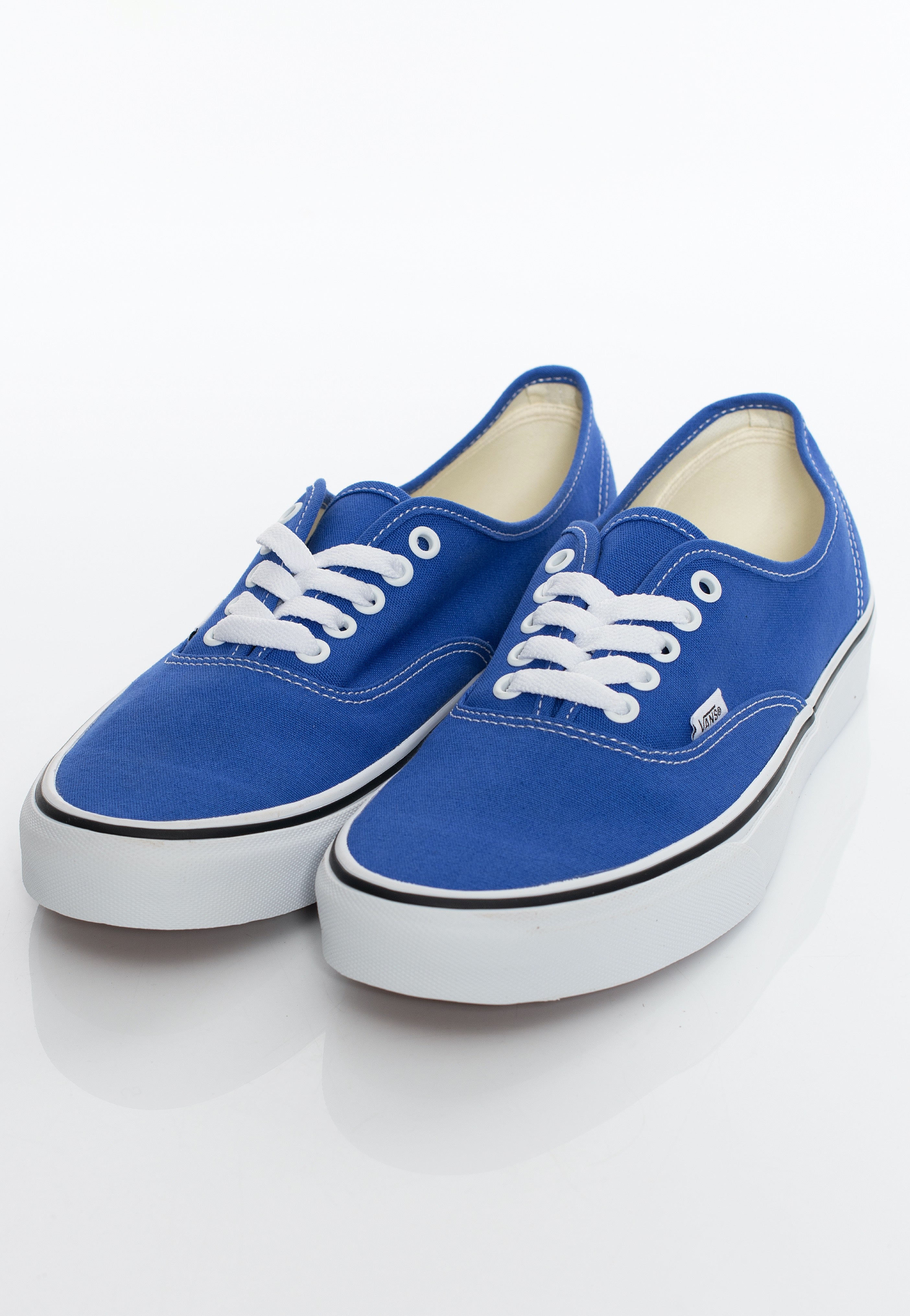 Blue and blue shops vans