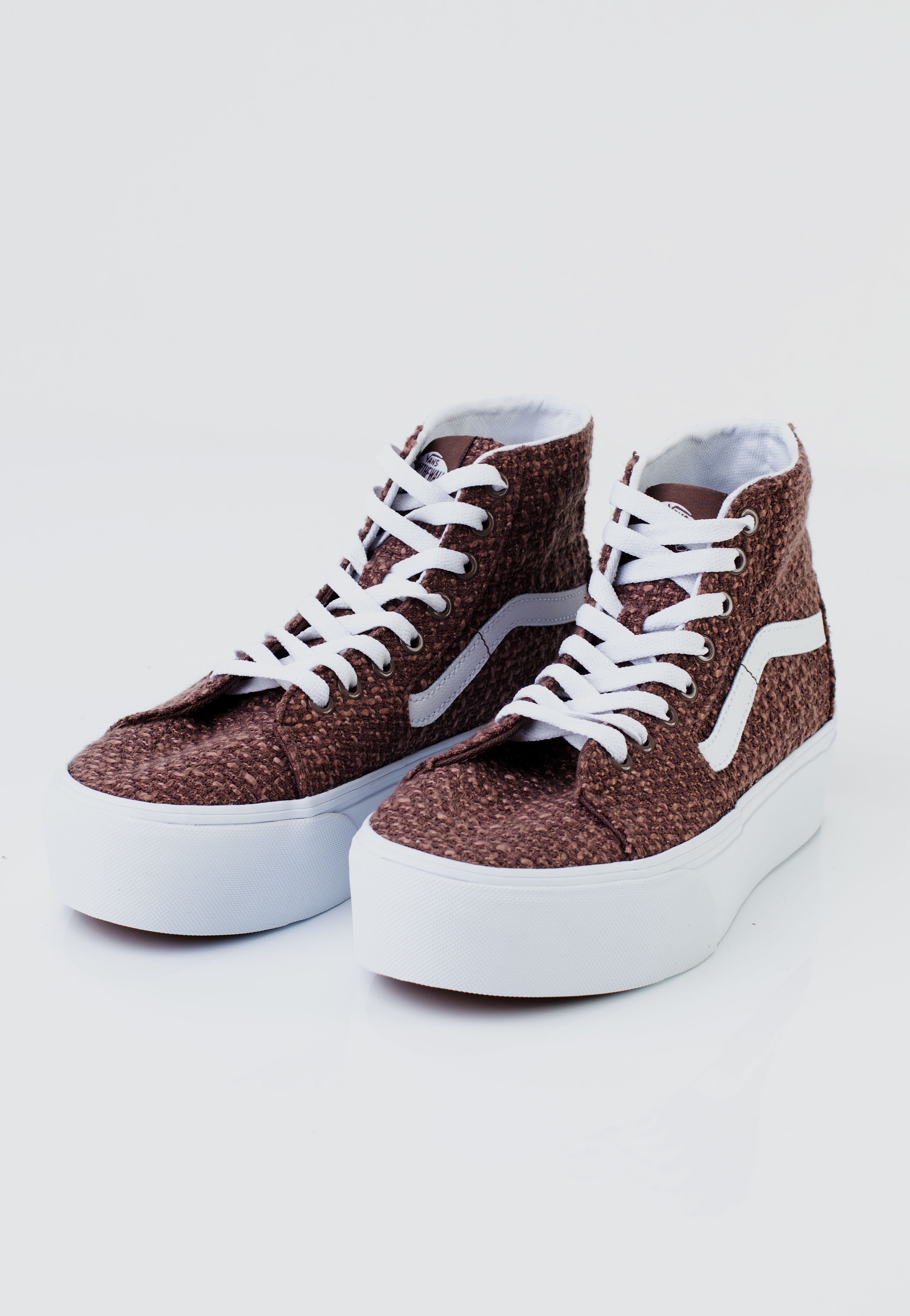 Vans - SK8 Hi Tapered Stackform Tweed Taupe - Girl Shoes | Women-Image