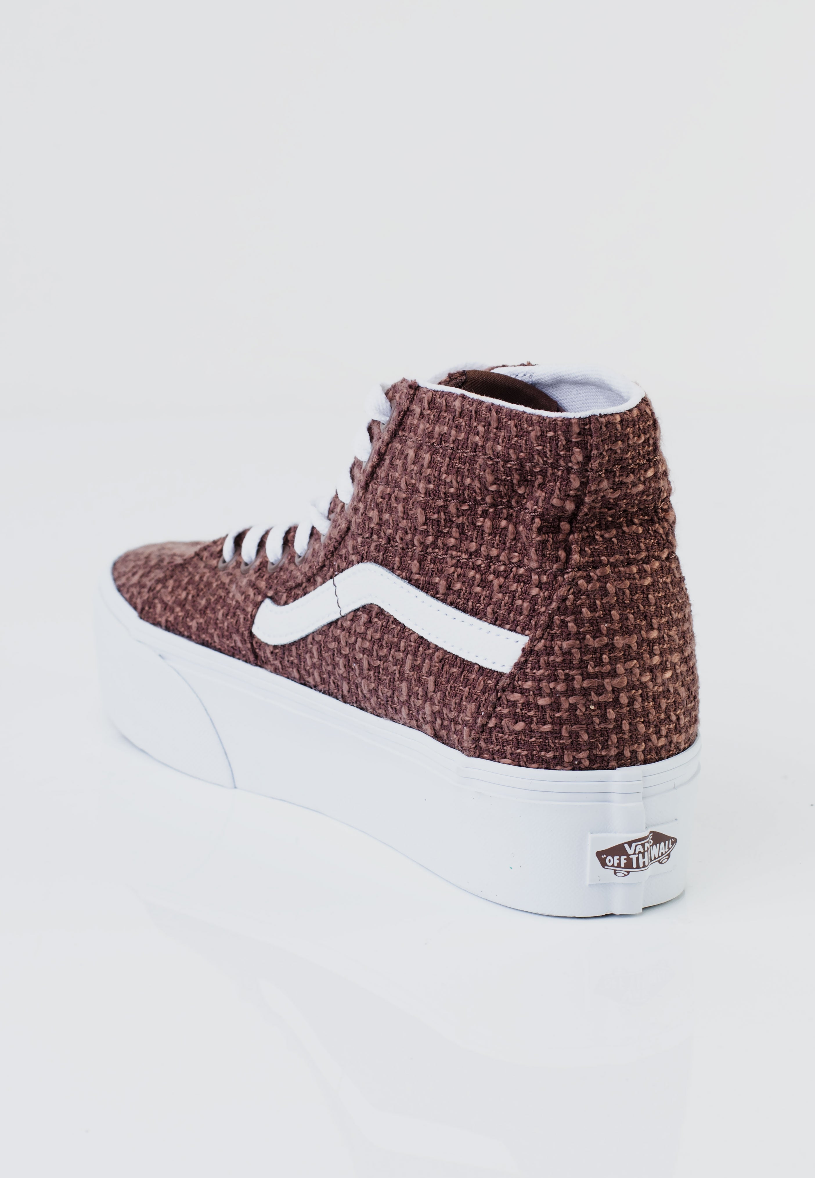 Vans - SK8 Hi Tapered Stackform Tweed Taupe - Girl Shoes | Women-Image