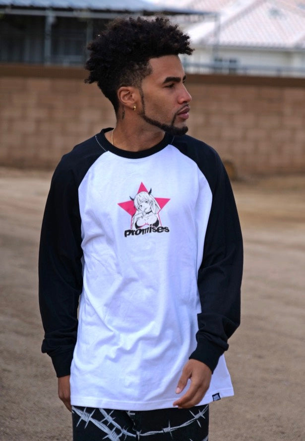 Broken Promises - Stargirl Baseball Raglan Knit Black - Longsleeve | Men-Image