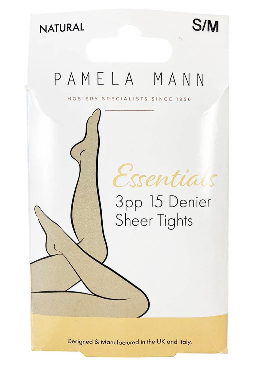 Pamela Mann - 15 Denier Sheer Pack Of 3 Essential Nude - Tights | Women-Image