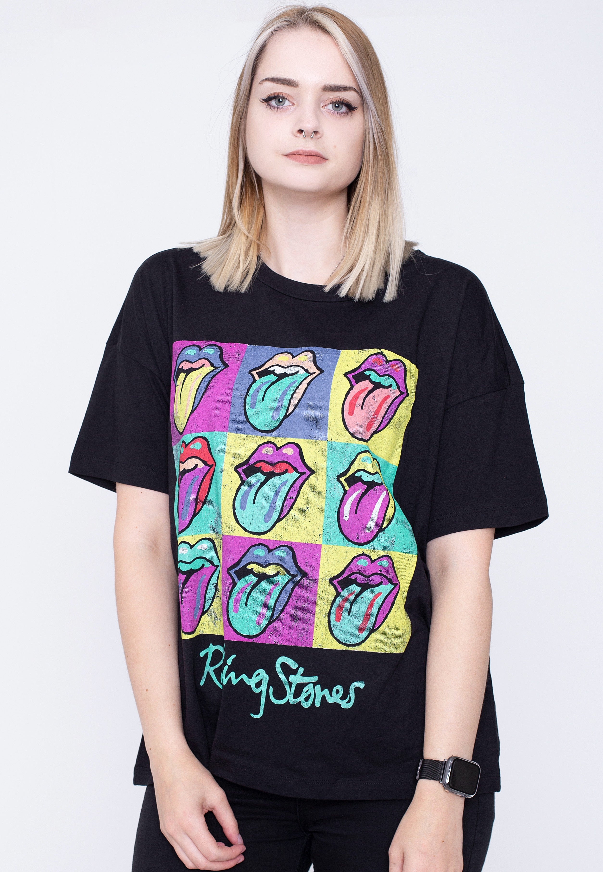 Noisy May x Rolling Stones - Ida Black - T-Shirt | Women-Image