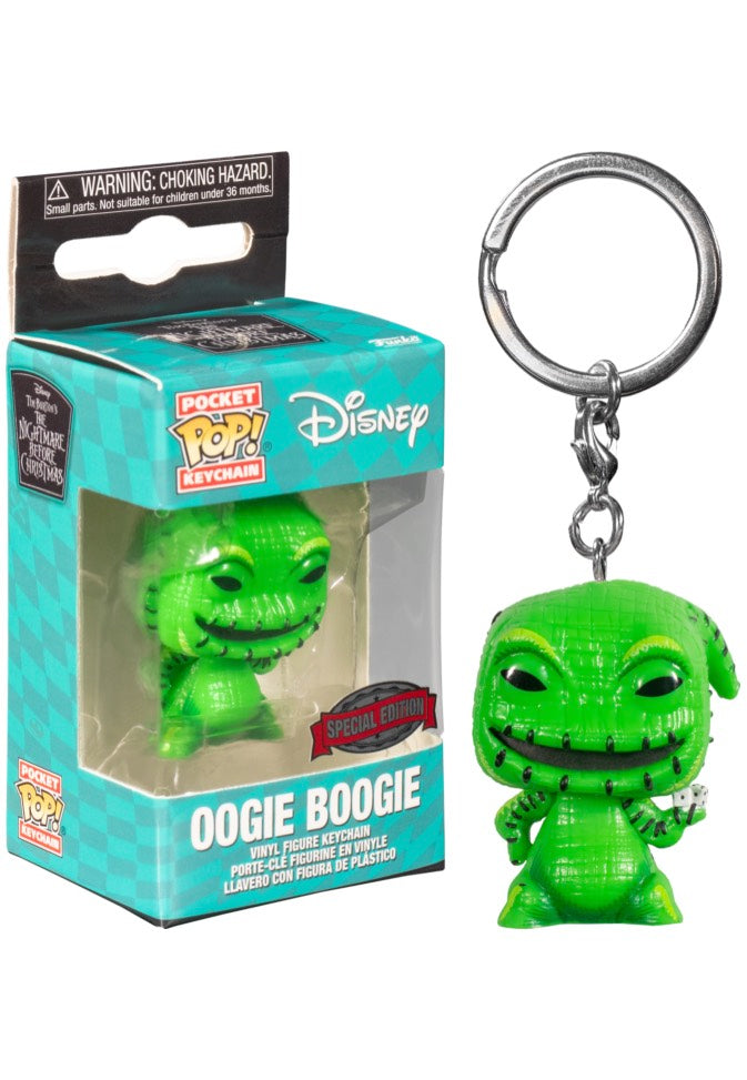 The Nightmare Before Christmas - Oogie Boogie w/Dice (Blacklight) POP! Keychain - Keychain | Neutral-Image