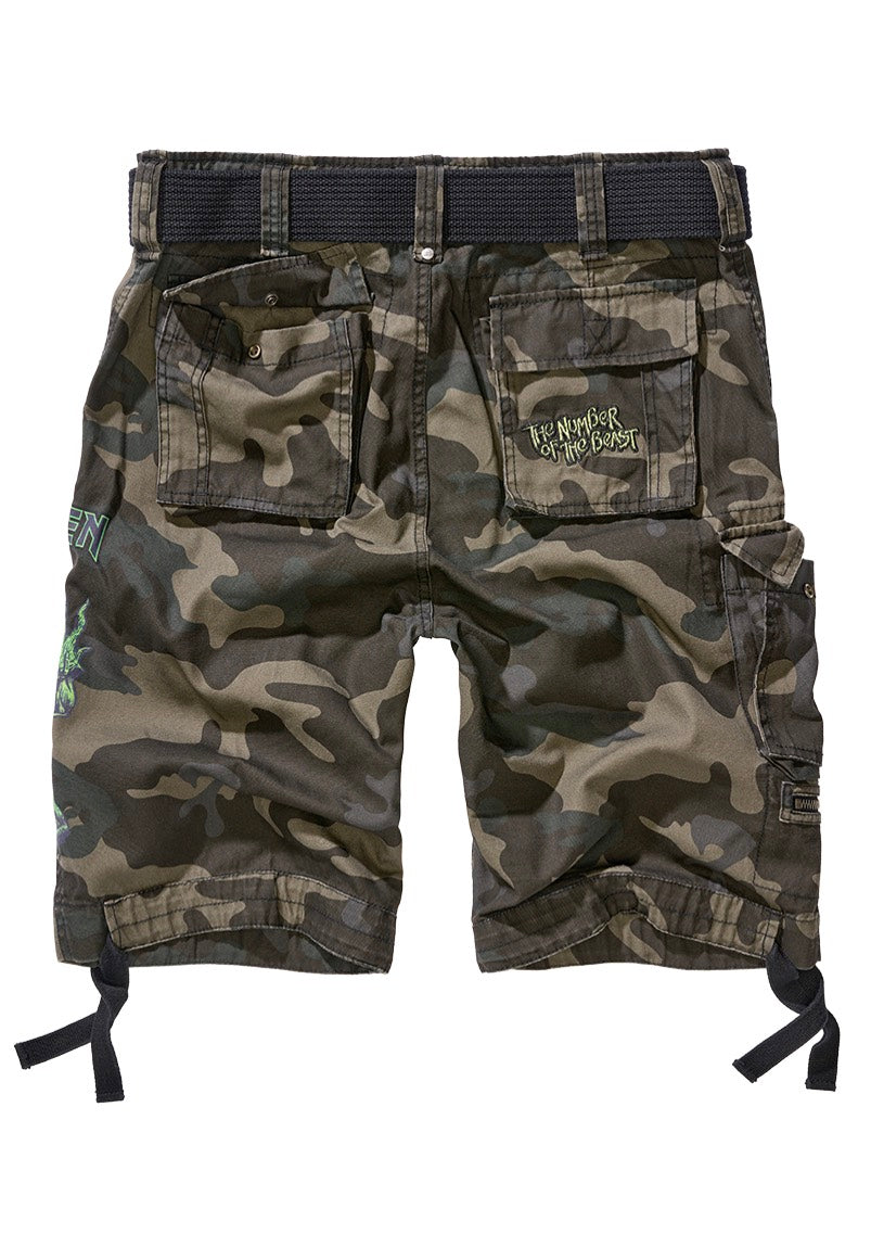 Brandit x Iron Maiden - Savage The Number Of The Beast Darkcamo - Shorts | Men-Image