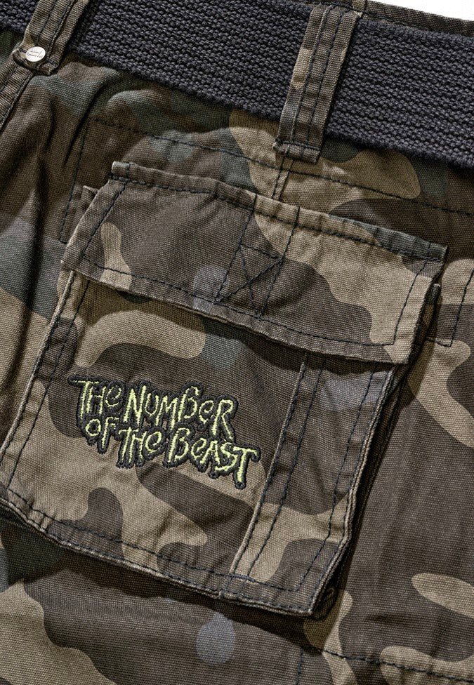 Brandit x Iron Maiden - Savage The Number Of The Beast Darkcamo - Shorts | Men-Image