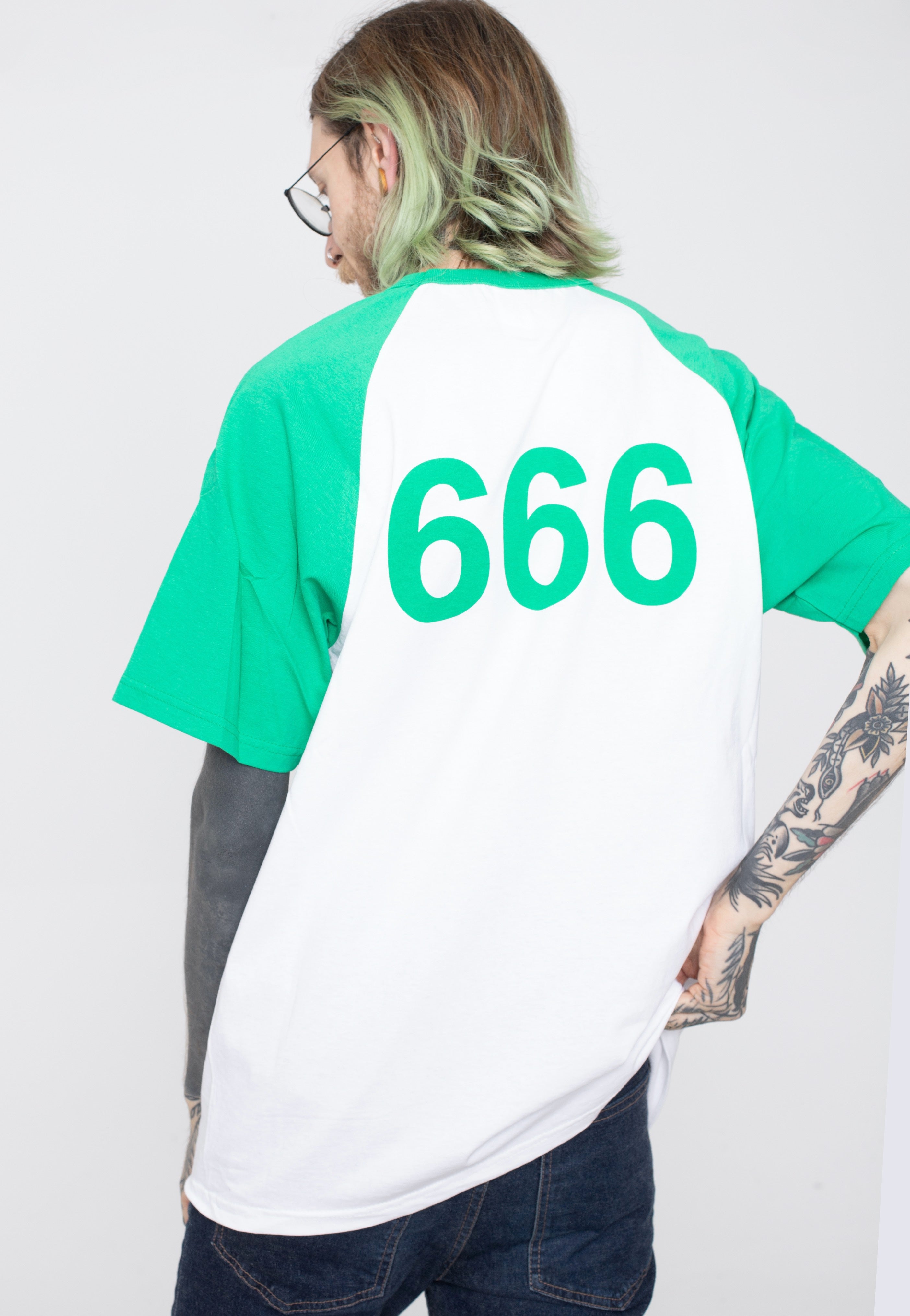 Dancitee - Squid Player 666 White/Green - T-Shirt