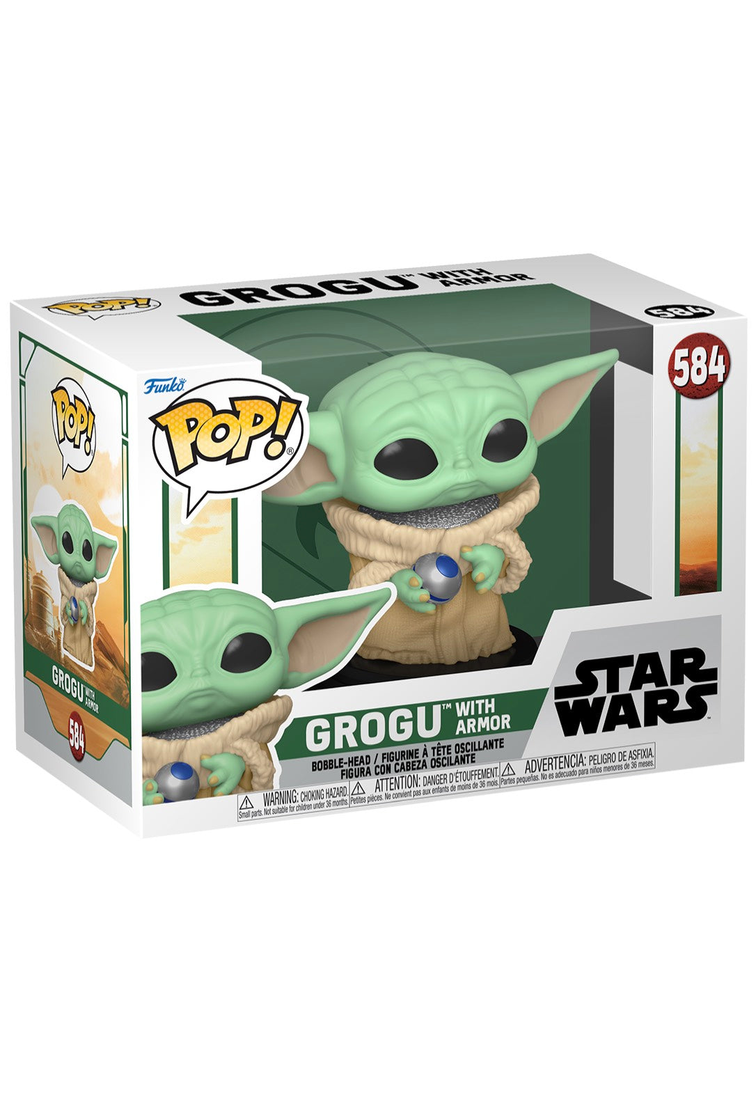 Boba Fett - Grogu w/Armor POP! Bobble Head - Funko Pop | Neutral-Image