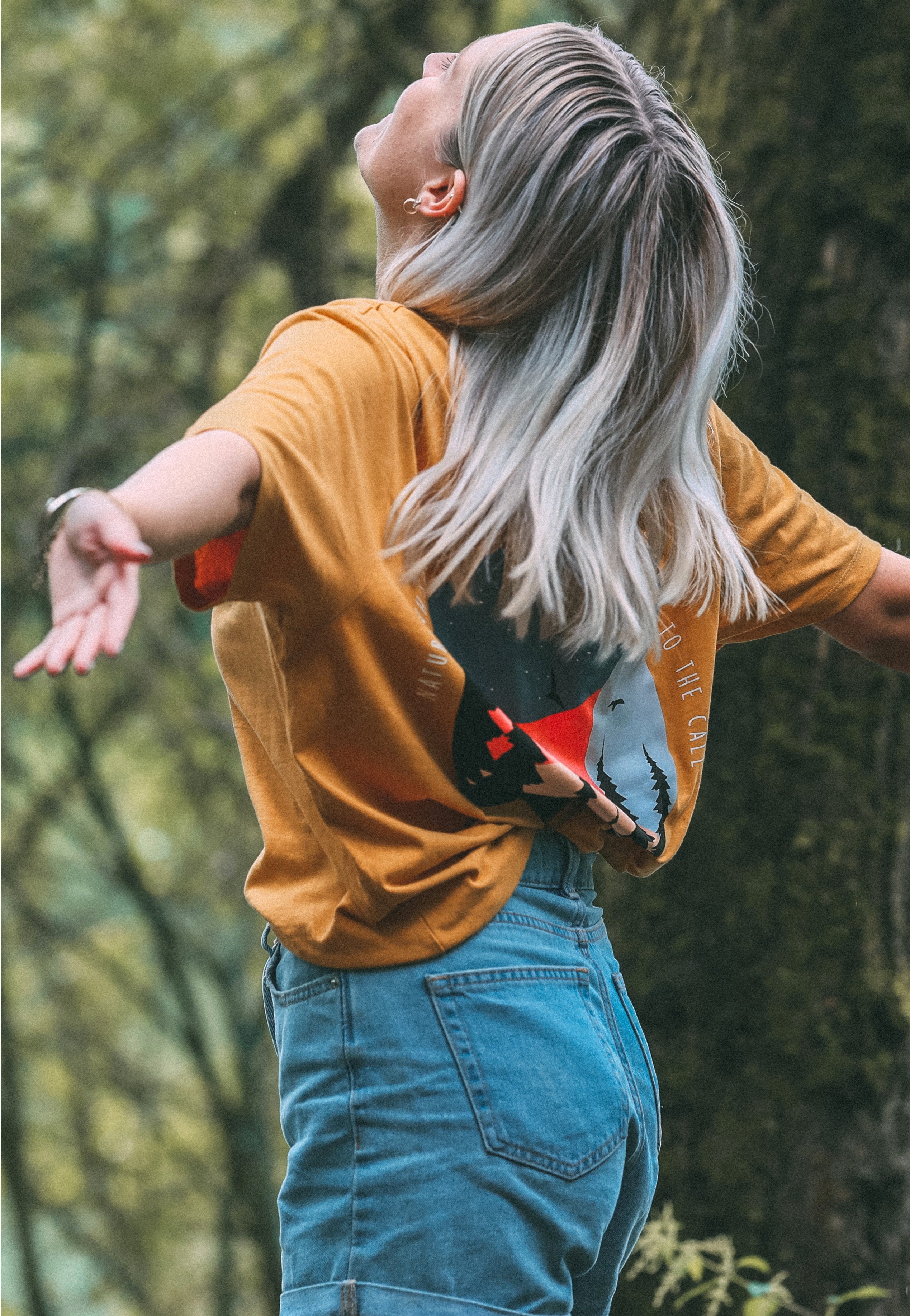 Tom Native - Trees Mustard - T-Shirt | Women-Image