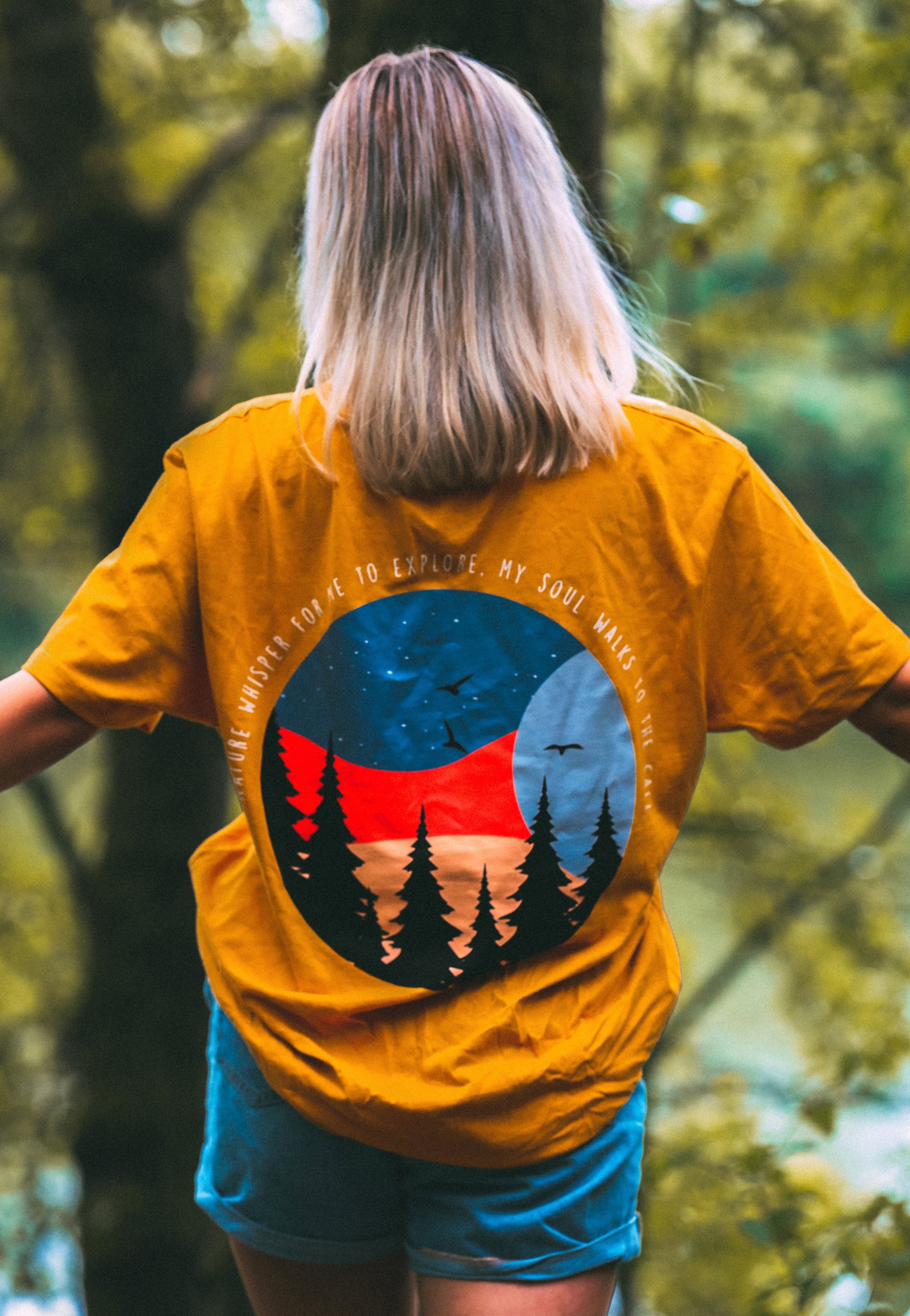 Tom Native - Trees Mustard - T-Shirt | Women-Image