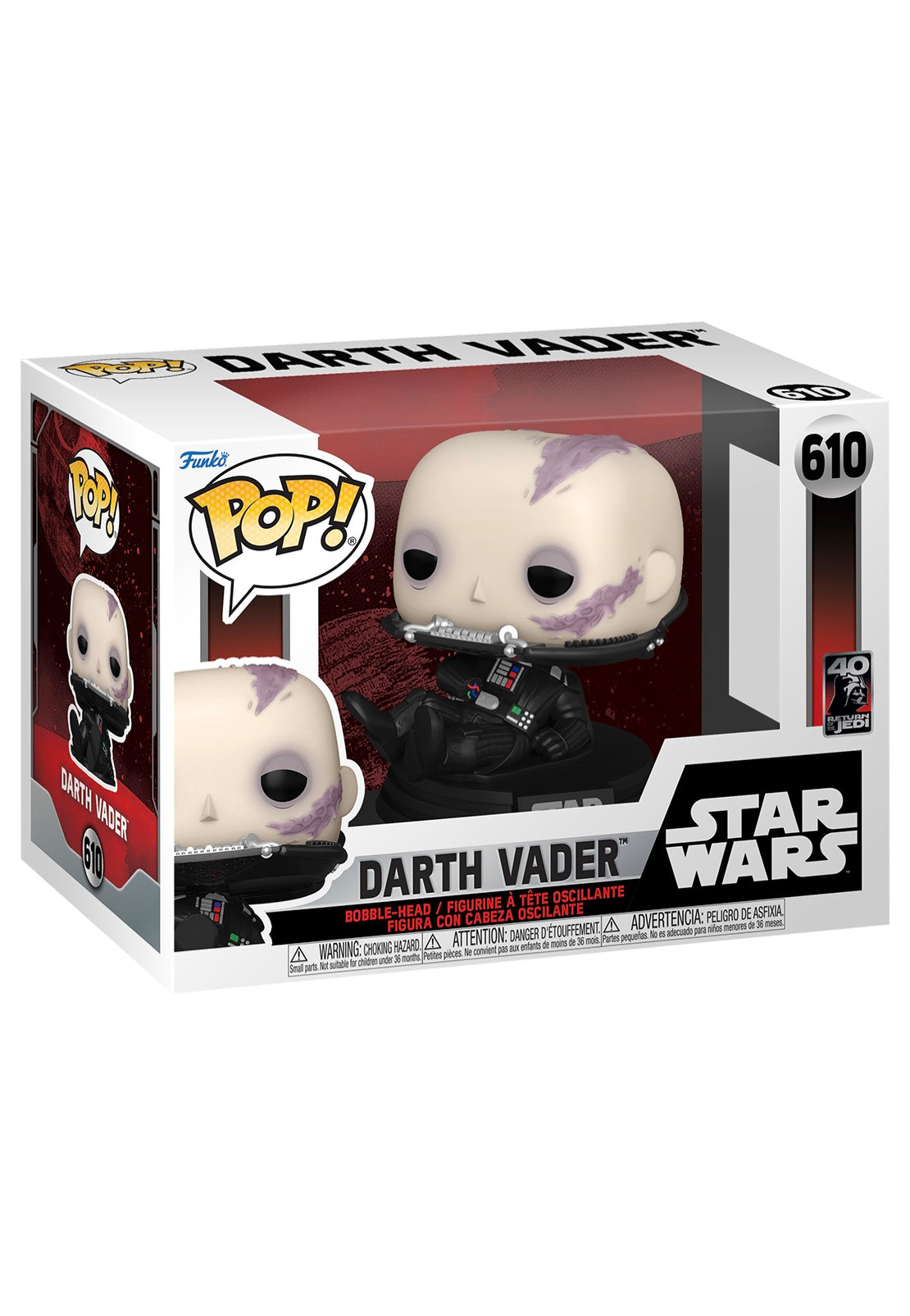 Star Wars - Return Of The Jedi 40th: Vader (Unmasked) POP! Bobble-Head - Funko Pop | Neutral-Image