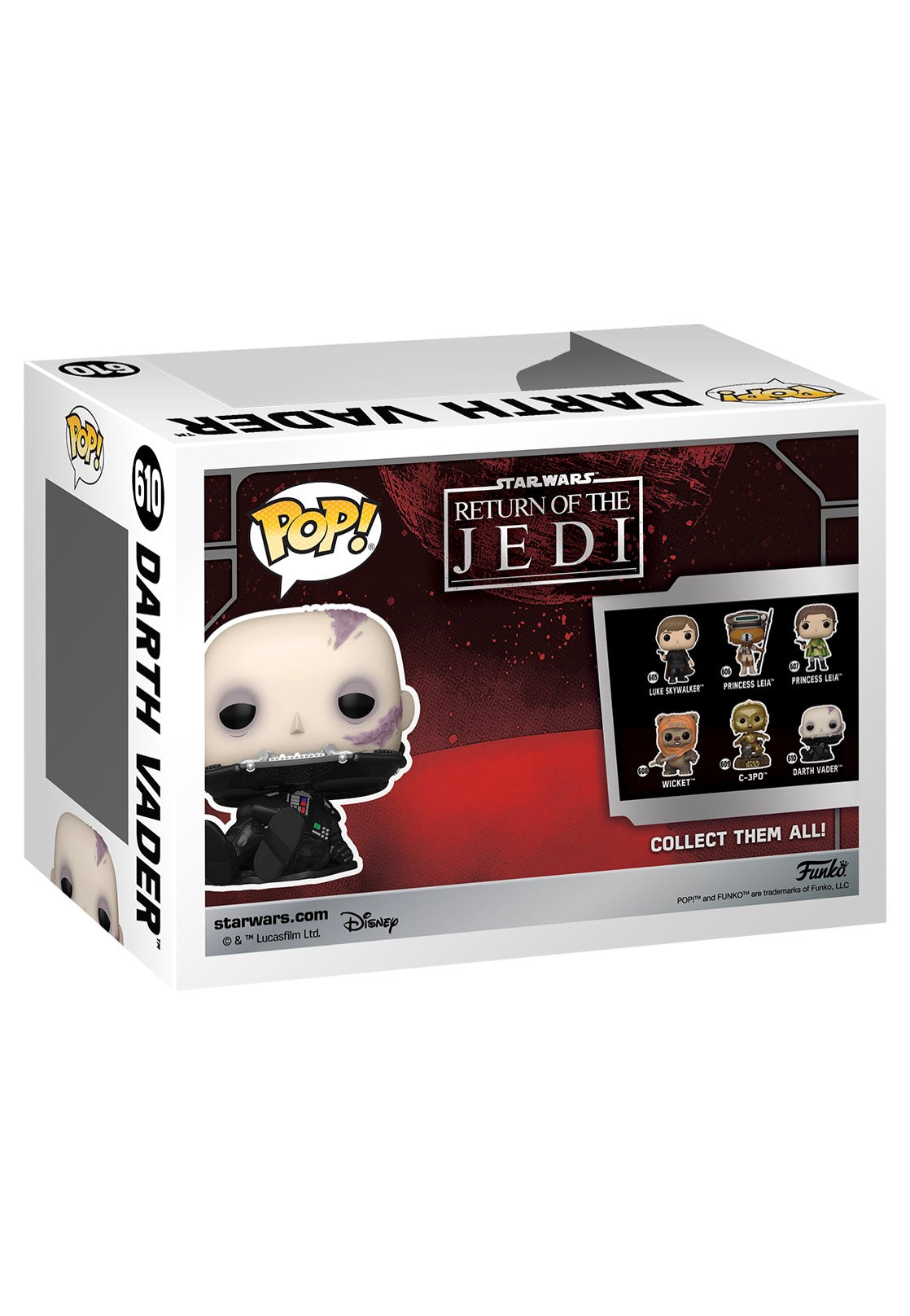 Star Wars - Return Of The Jedi 40th: Vader (Unmasked) POP! Bobble-Head - Funko Pop | Neutral-Image