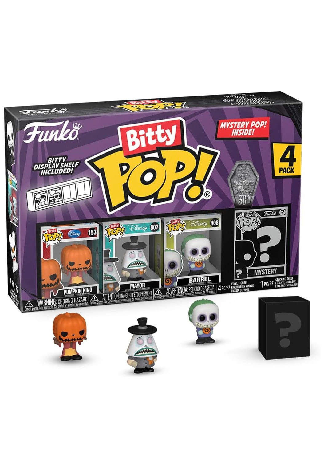 The Nightmare Before Christmas - Pumpkin Jack Bitty POP! 4PK - Funko Pop | Neutral-Image