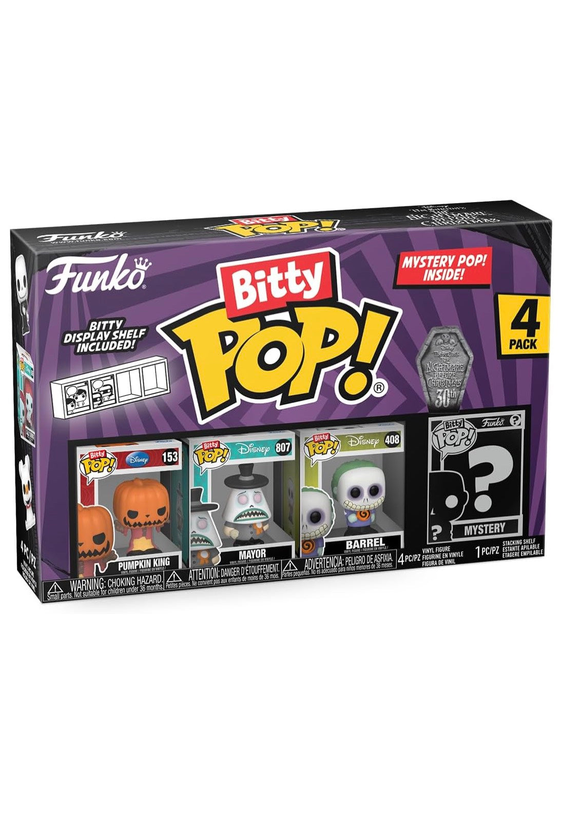 The Nightmare Before Christmas - Pumpkin Jack Bitty POP! 4PK - Funko Pop | Neutral-Image