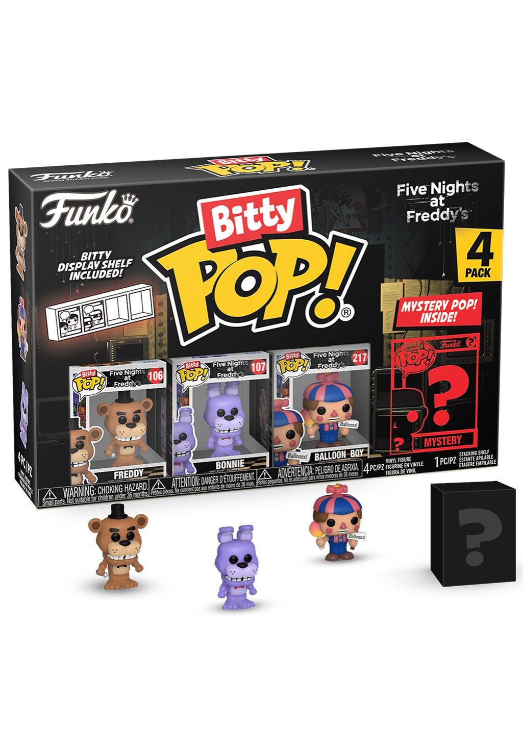 Five Nights At Freddy's - Freddy Bitty POP! 4PK - Funko Pop | Neutral-Image