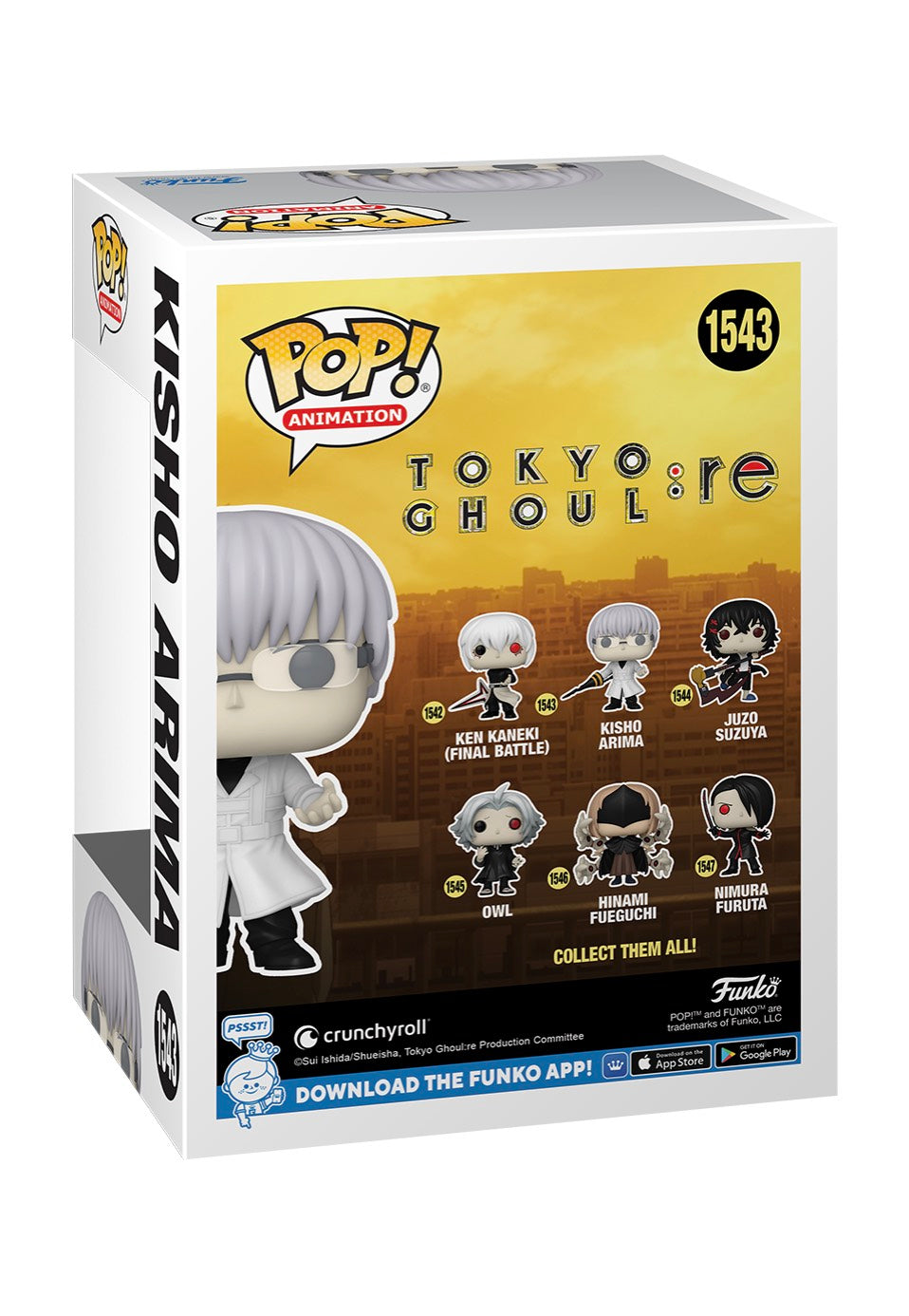 Tokyo Ghoul - Re: Kisho Arima POP! Vinyl - Funko Pop | Neutral-Image