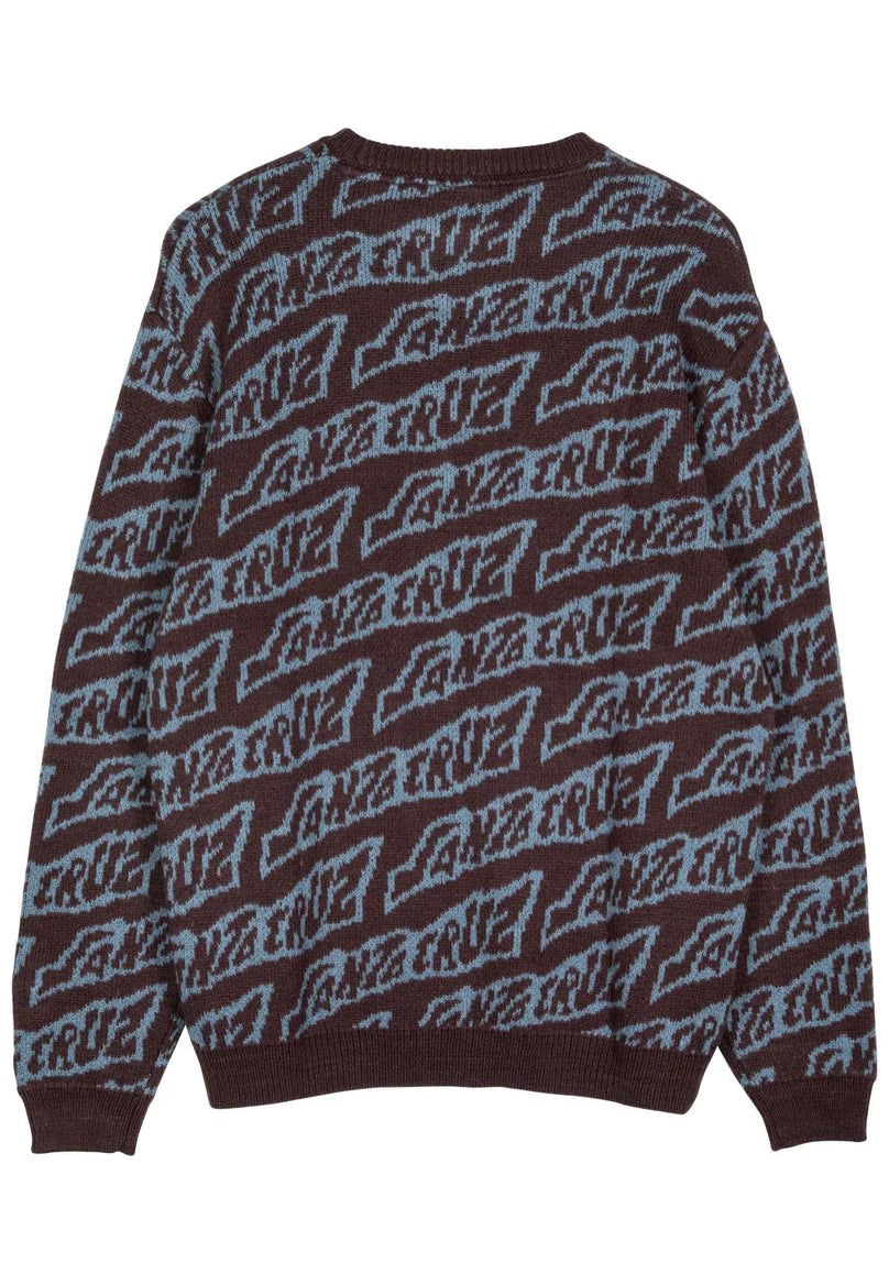 Santa Cruz - Creep Repeat Knit Blackcurrant - Pullover | Men-Image