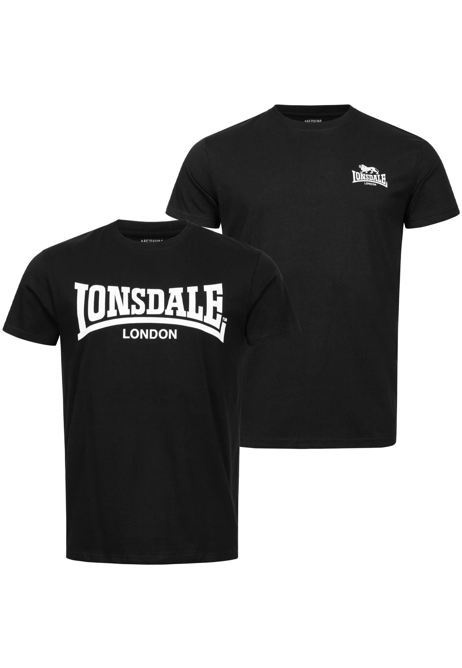 Lonsdale - Piddinghoe Pack Of 2 Black - T-Shirt | Men-Image