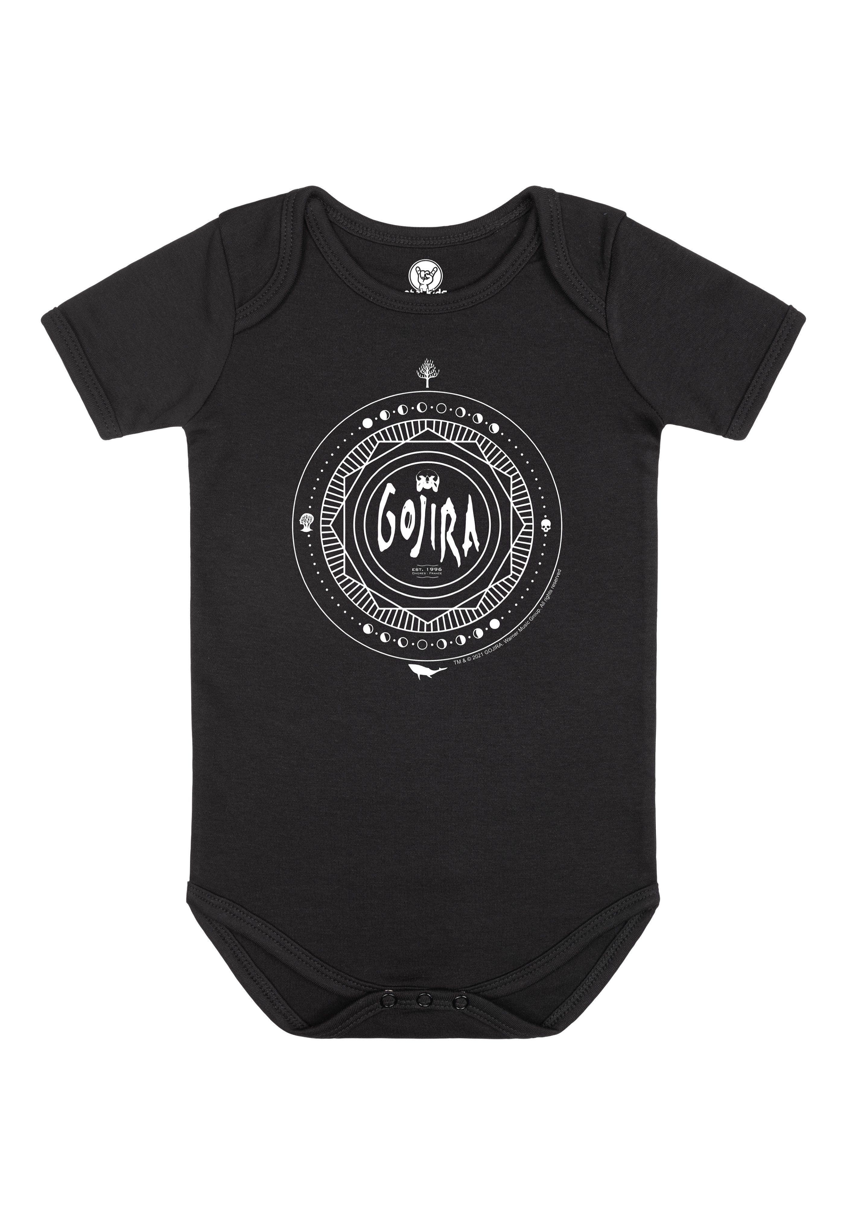 Gojira - Moon Phases Babygrow Black/White - Bodysuit | Men-Image