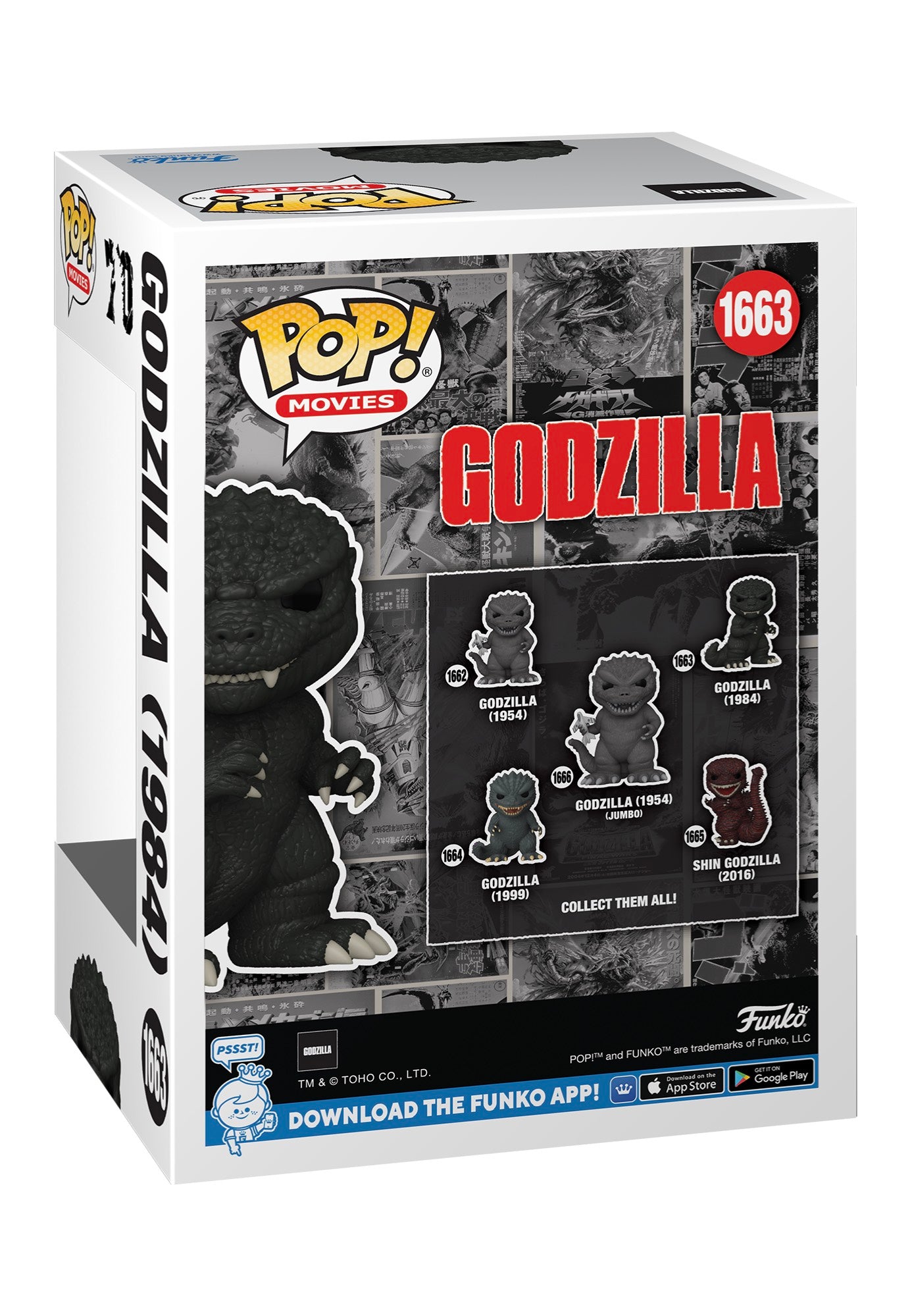 Godzilla - Godzilla 1984 w/Chase POP! Vinyl - Funko Pop | Neutral-Image