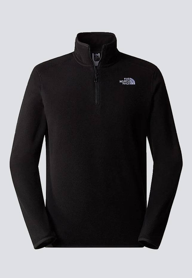 The North Face - 100 Glacier 1/4 Zip Tnf Black - Pullover | Men-Image