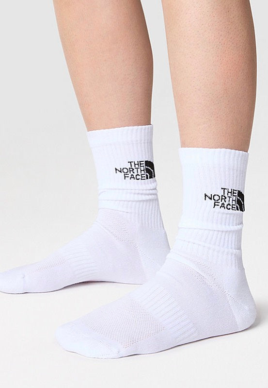 The North Face - Multi Sport Cush Crew Pack Of 3 Tnf White - Socks | Men-Image