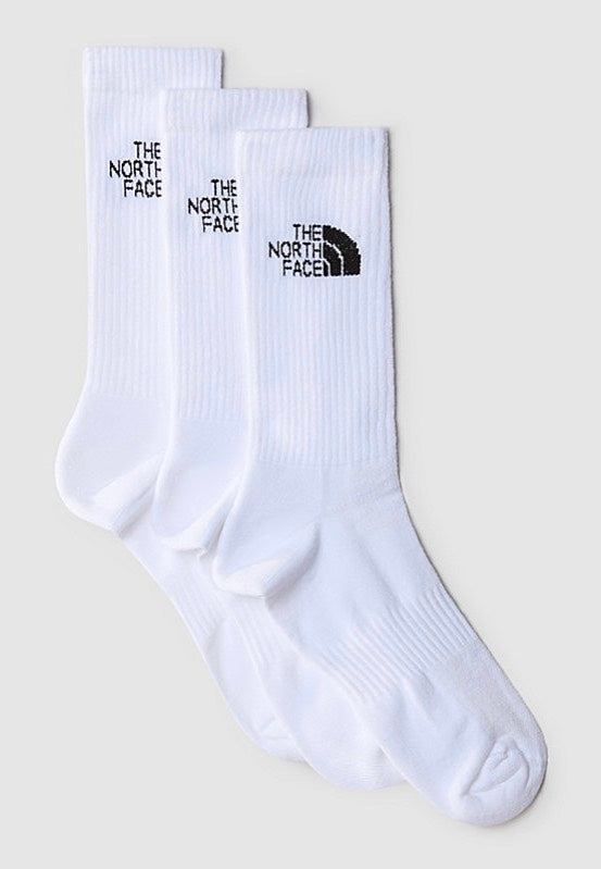 The North Face - Multi Sport Cush Crew Pack Of 3 Tnf White - Socks | Men-Image