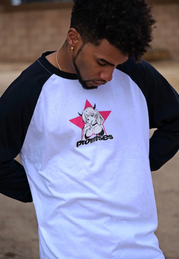 Broken Promises - Stargirl Baseball Raglan Knit Black - Longsleeve | Men-Image