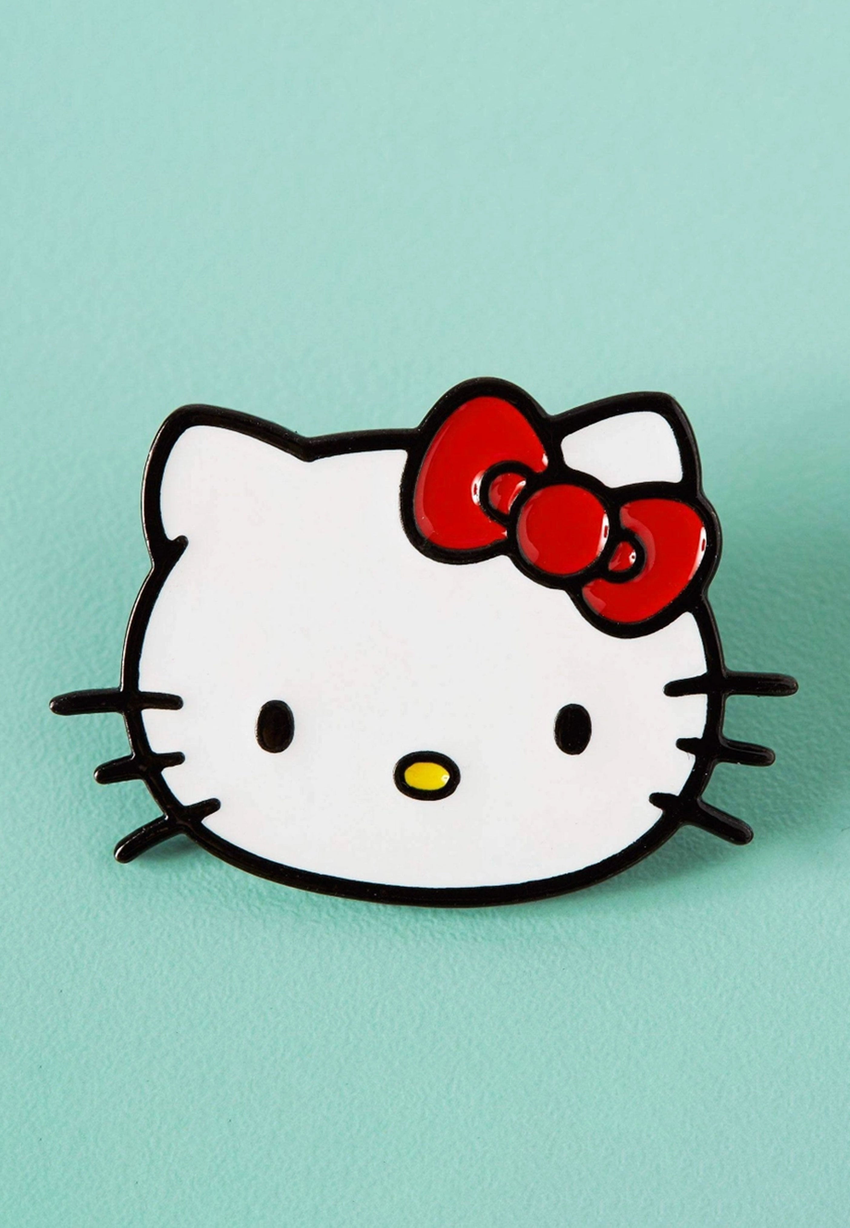 Punky Pins x Hello Kitty - Punkys Kitty Face Enamel - Pin | Neutral-Image