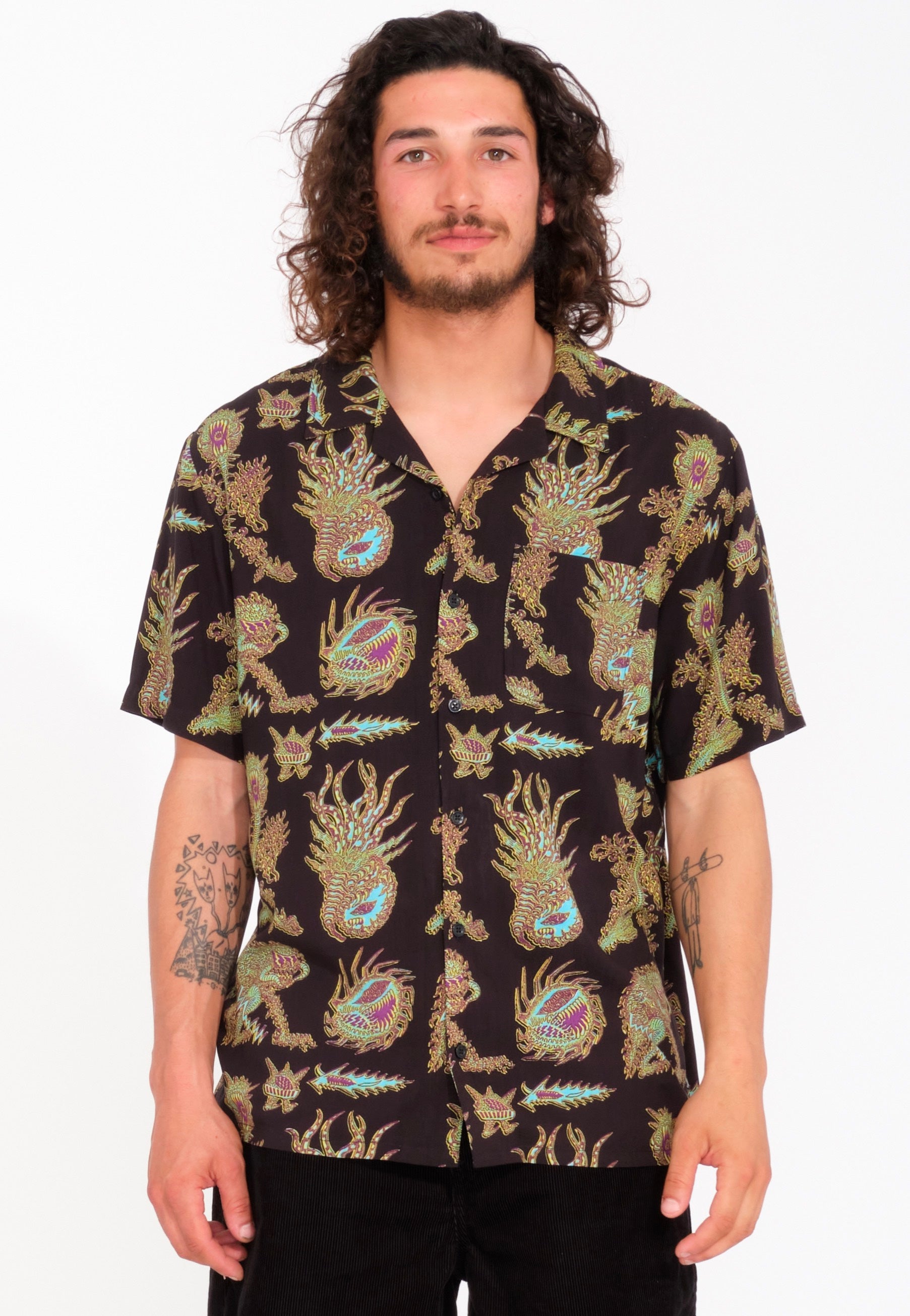 Volcom - Tetsunori Black - Shirt | Men-Image