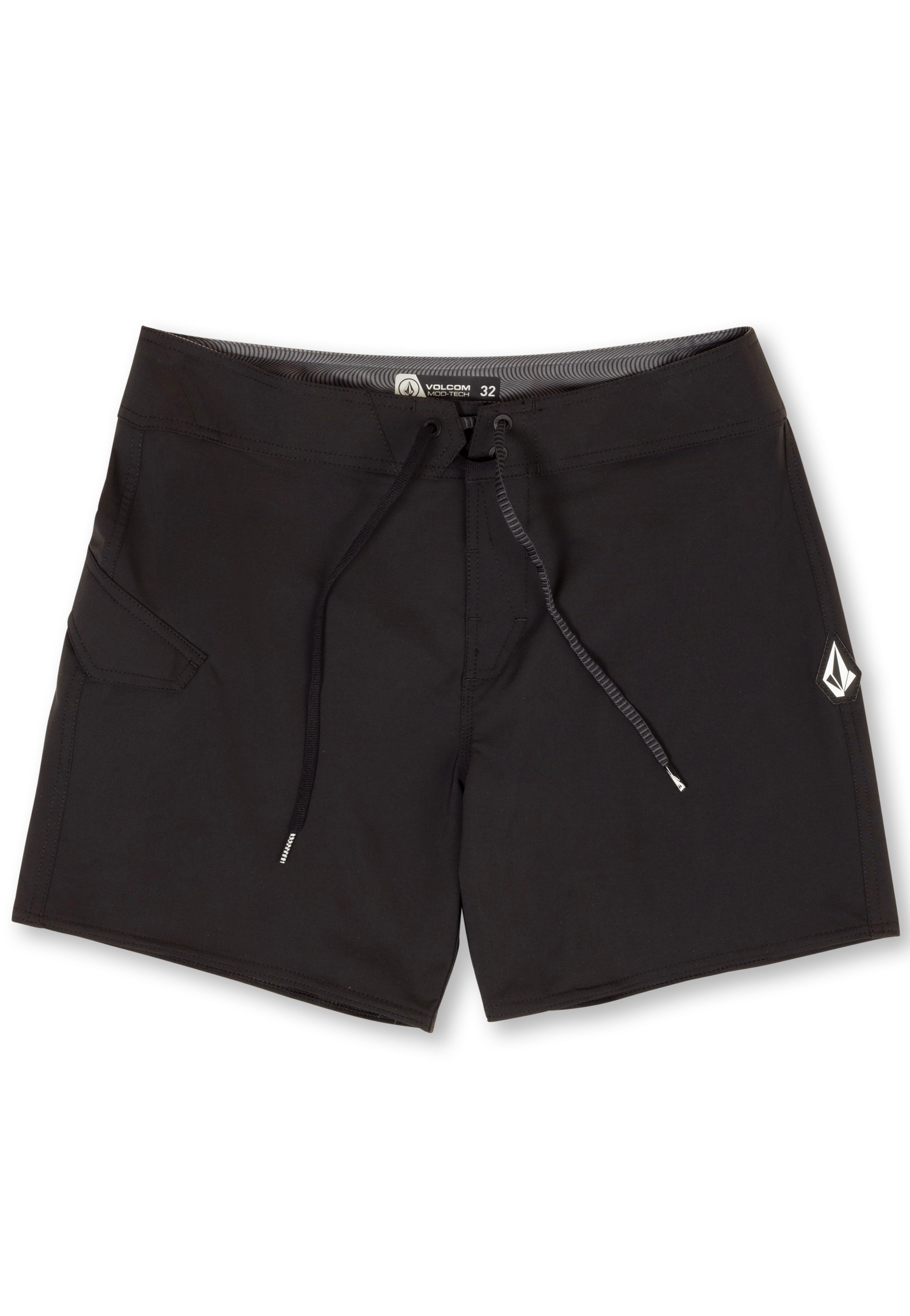 Volcom - Lido Solid Mod 16 Black - Board Shorts | Men-Image