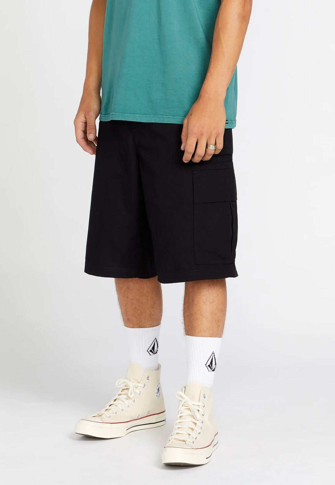 Volcom - Grand Fang Cargo Black - Shorts | Men-Image