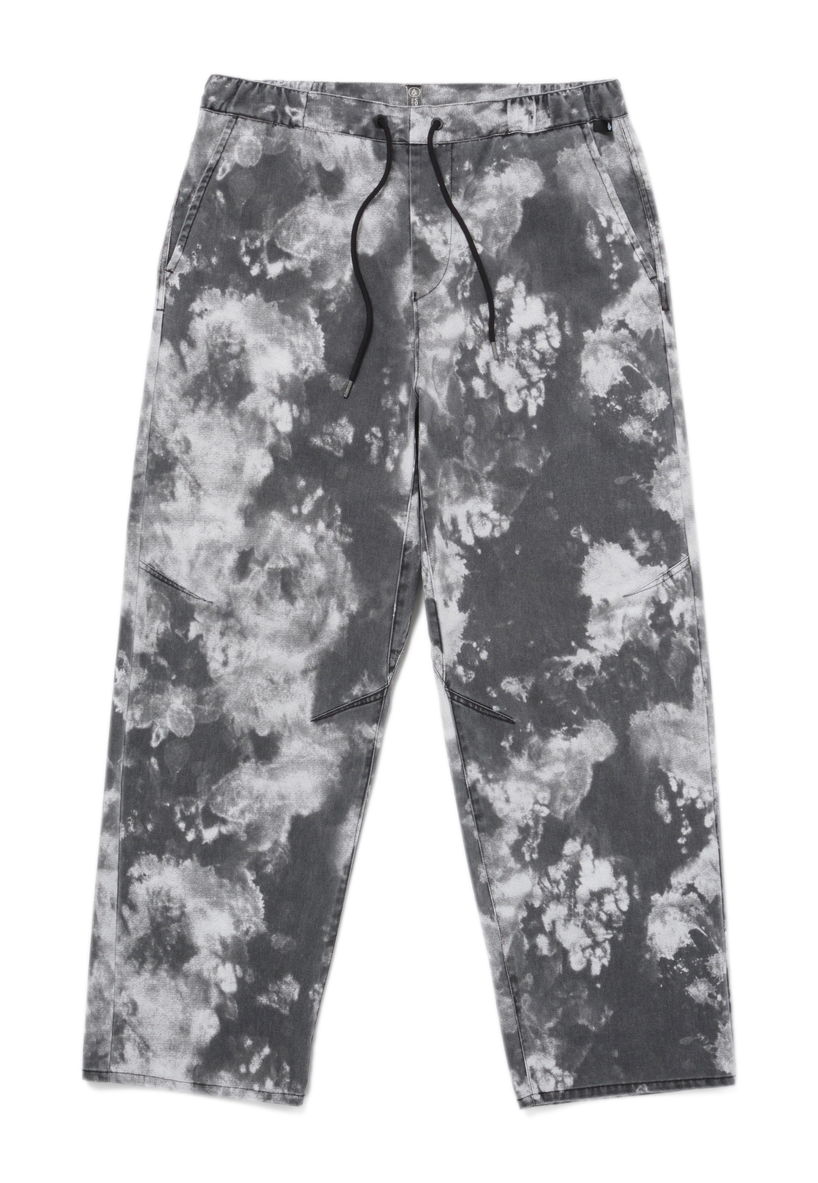 Volcom - Asphalt Beach Elastic Wais Black White - Pants | Men-Image