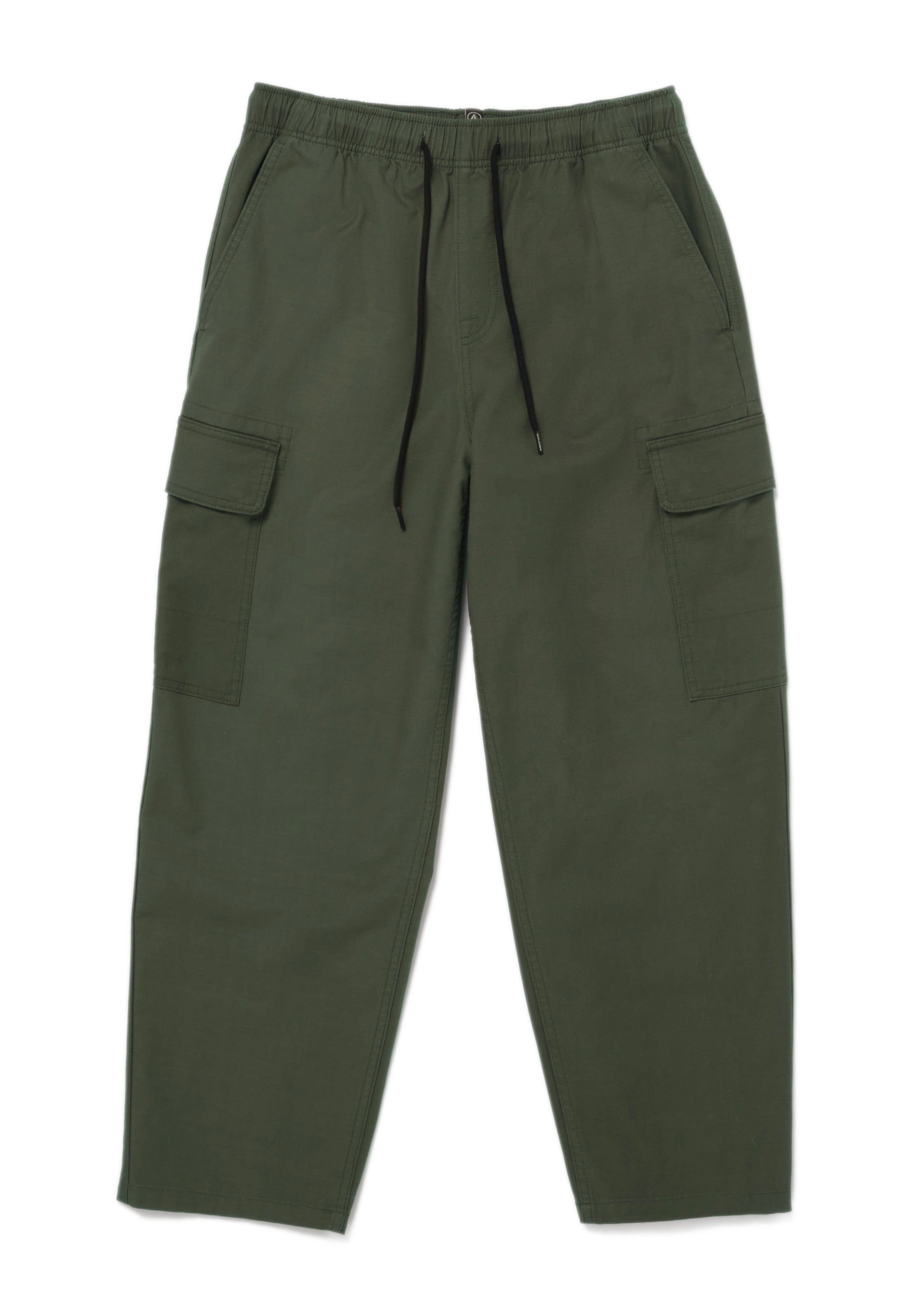 Volcom - Billow Tapered Elastic Waist Cargo Squadron Green - Pants | Men-Image