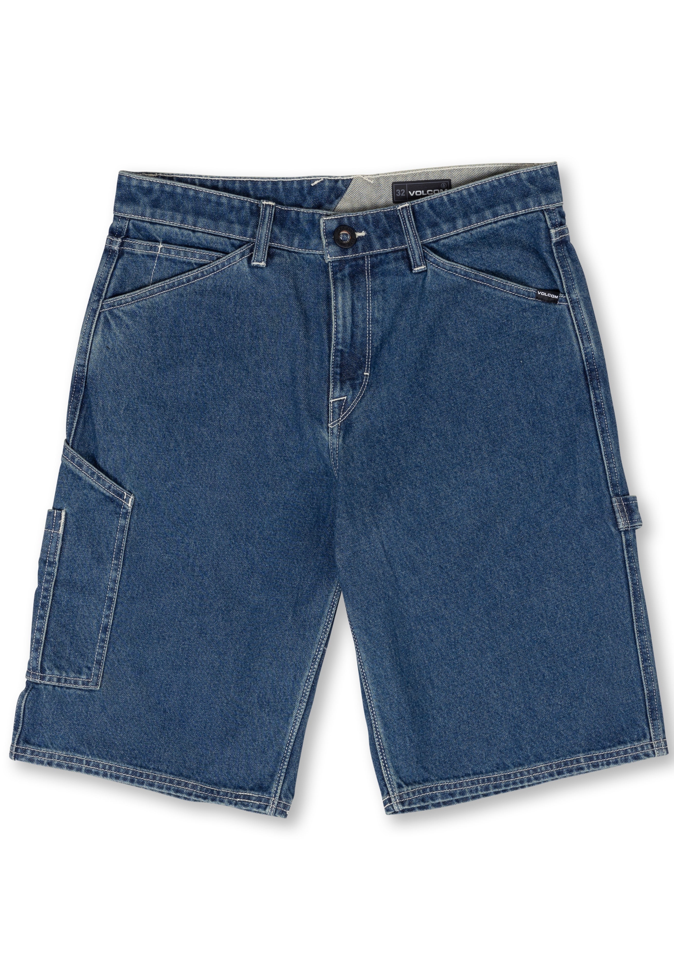 Volcom - Labored Denim Utility Indigo Ridge Wash - Shorts | Men-Image