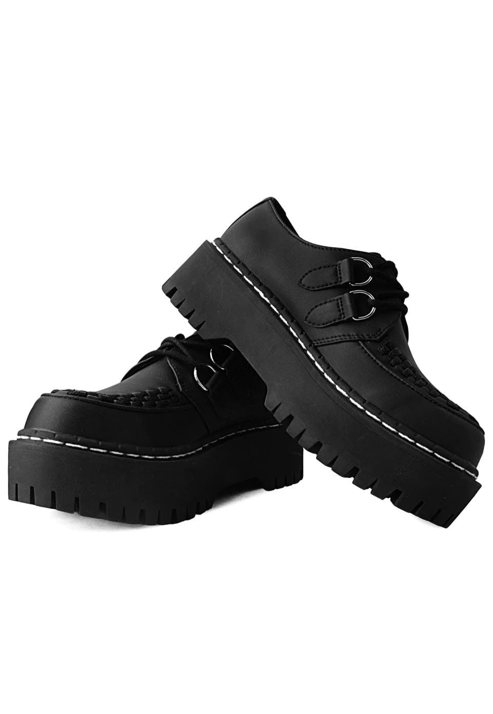 T.U.K. - Doubledecker Creeper Black Tukskin - Shoes | Men-Image