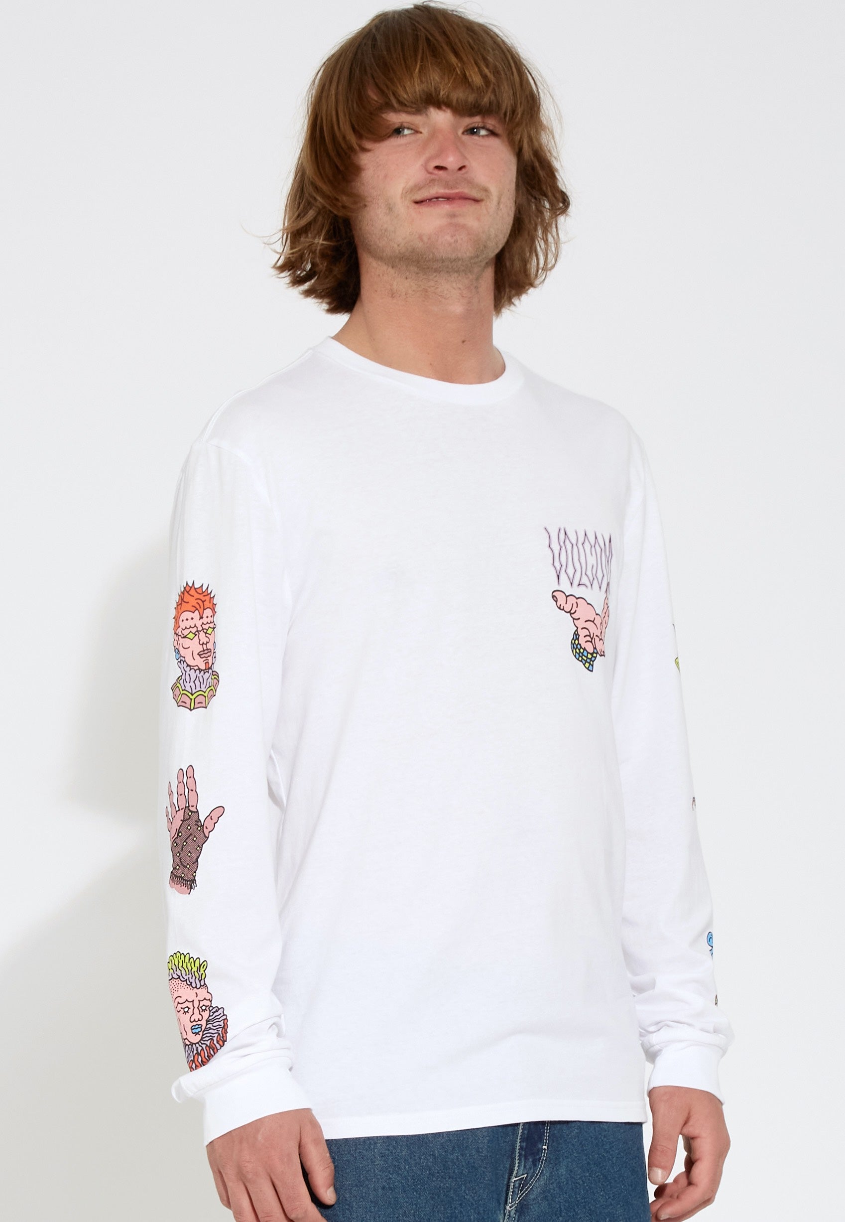 Volcom - Connected Minds White - Longsleeve | Men-Image