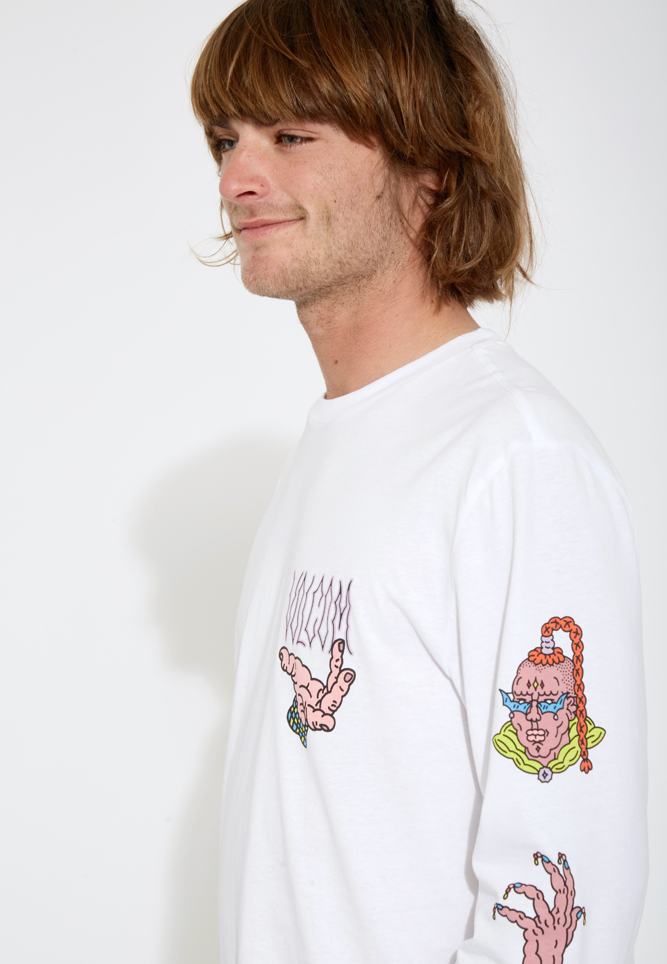 Volcom - Connected Minds White - Longsleeve | Men-Image