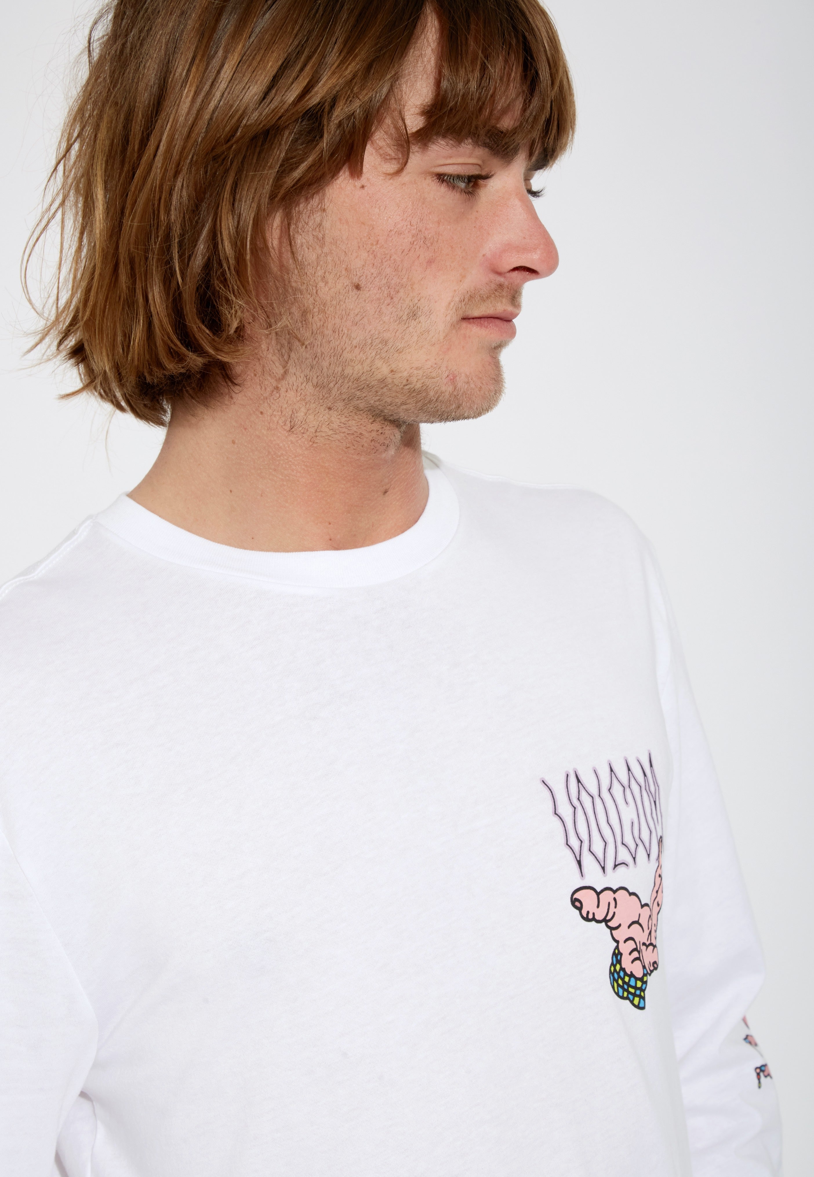 Volcom - Connected Minds White - Longsleeve | Men-Image