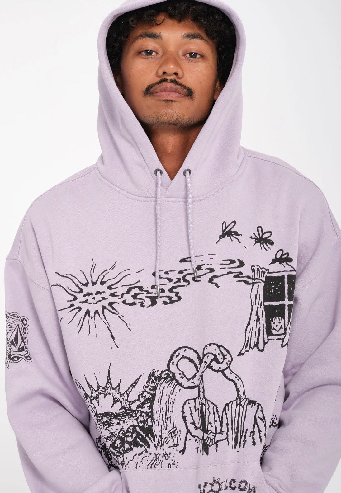 Volcom - Fa Keutchi 2 Light Purple - Hoodie | Men-Image